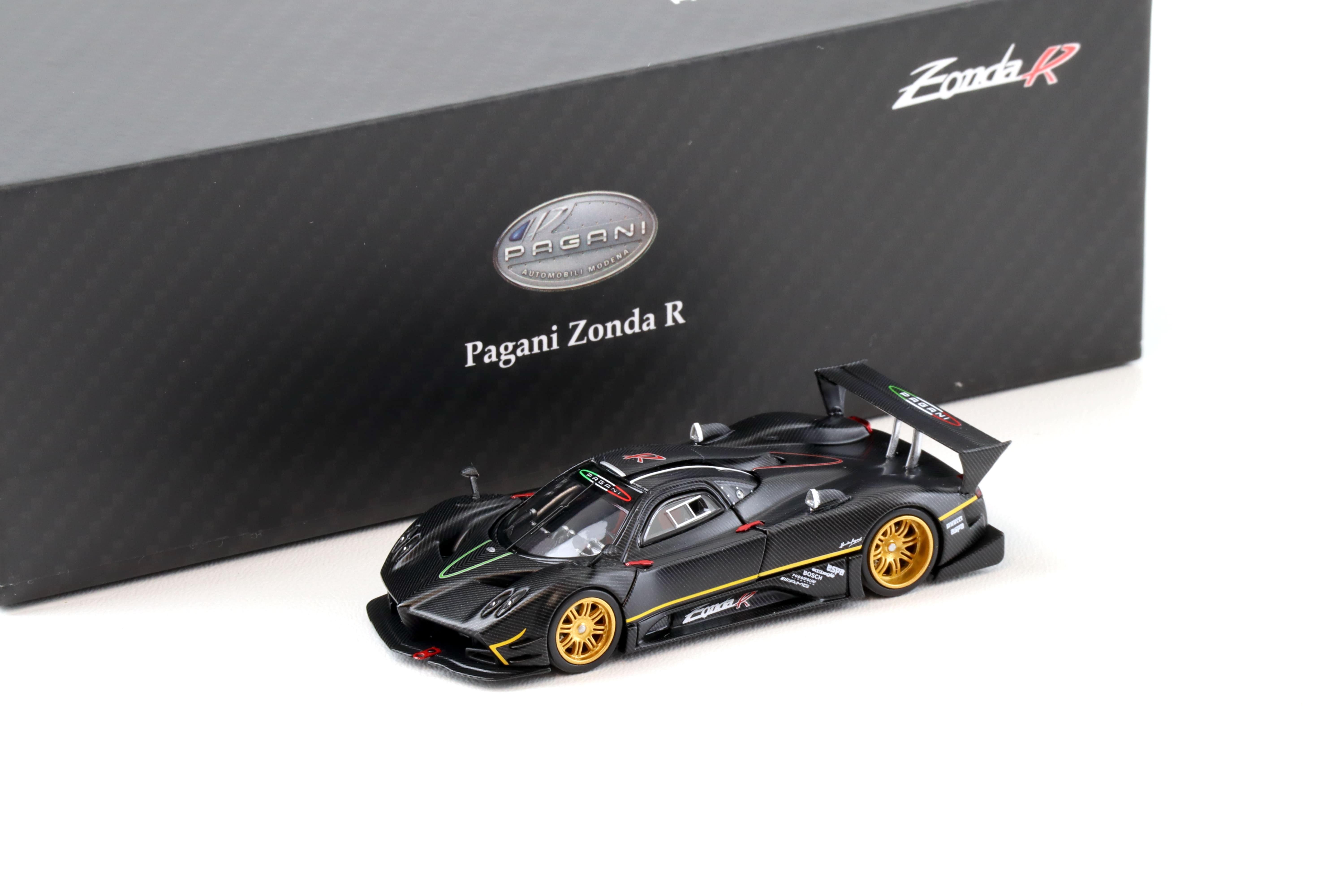 1:64 Almost Real x Motorhelix Pagani Zonda R matte Carbon Fiber 650630001
