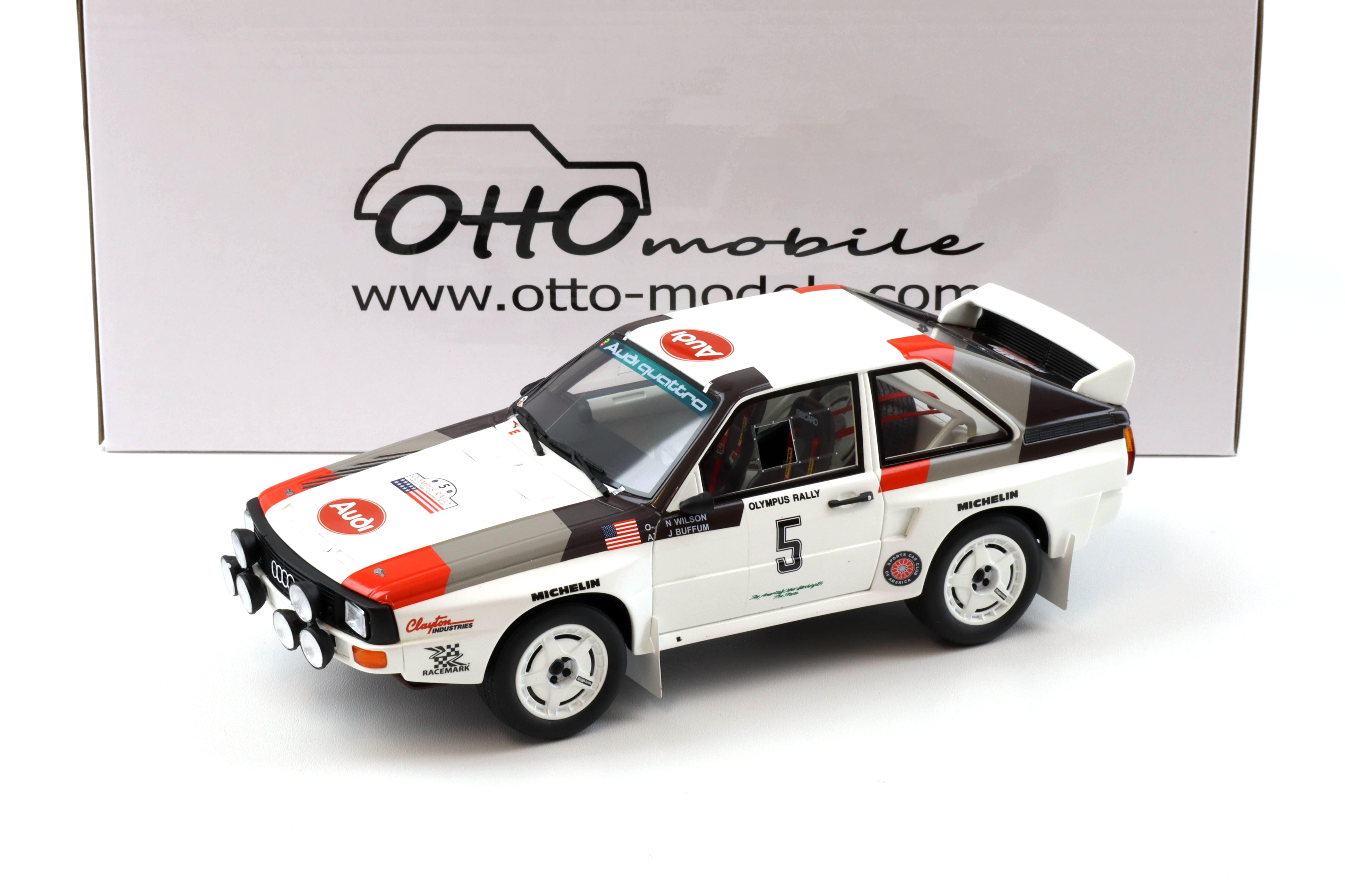 1:18 OTTO mobile OT1159 Audi Sport Quattro Rally Olympus 1986 Buffum #5