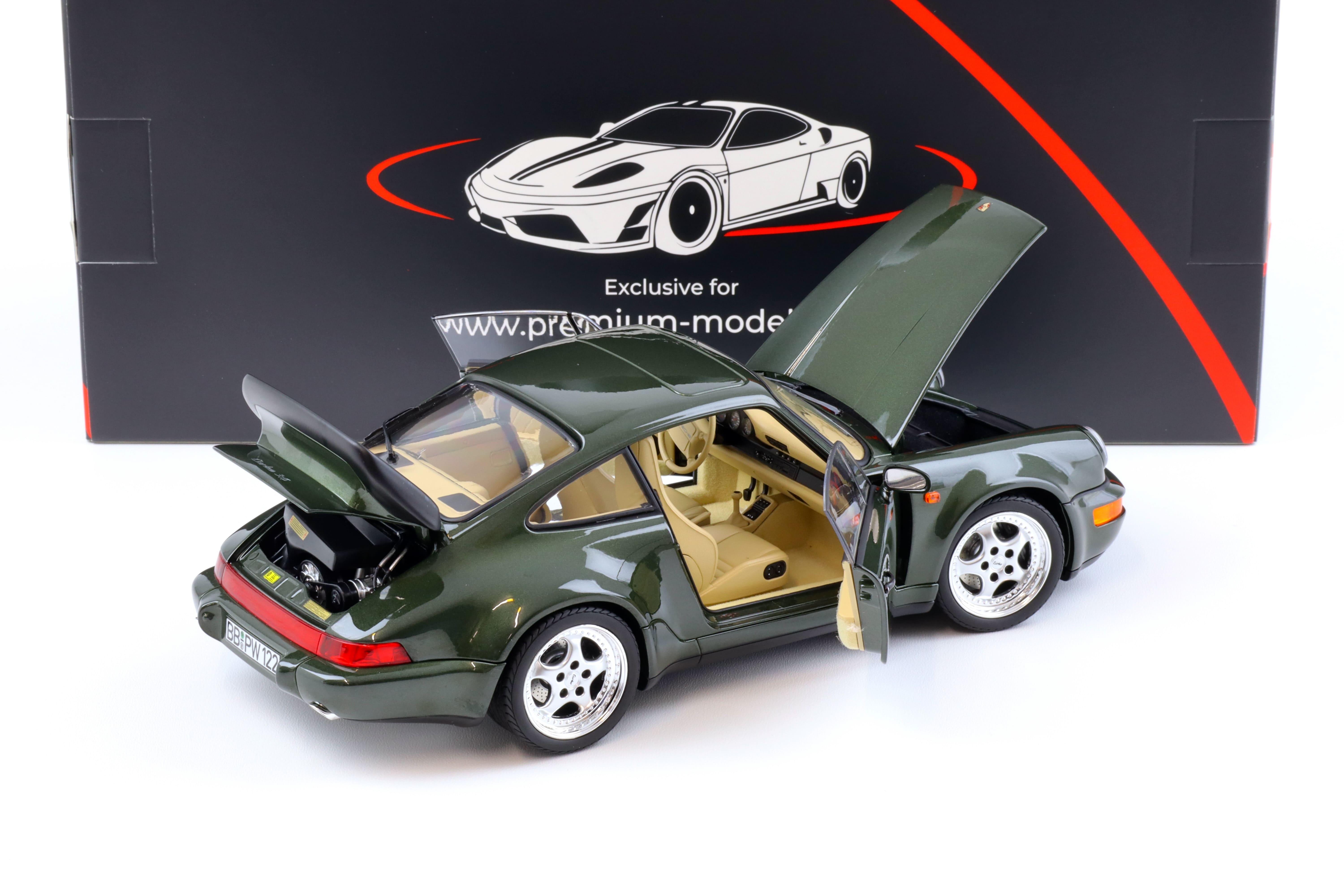 PREORDER 1:18 Norev Porsche 911 964 Turbo 3.6 Coupe 1993 Oak green metallic - Limited 999 pcs.