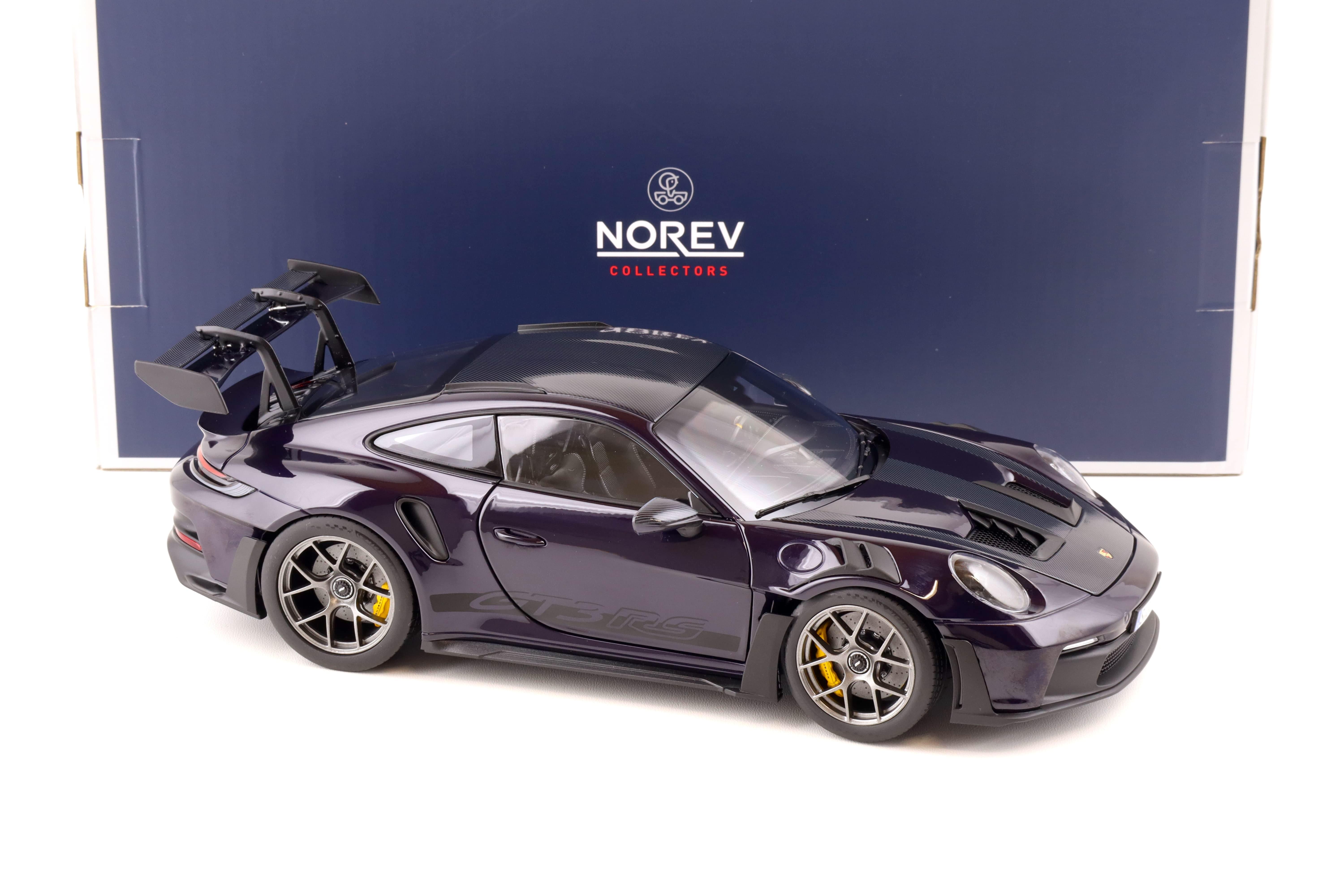 1:18 Norev Porsche 911 (992) GT3 RS Weissach Package 2022 PTS viola metallic - Limited 504 pcs. 1:18 Norev Porsche 911 (992) GT3 RS Weissach Package 2022 PTS viola metallic - Limited 504 pcs.