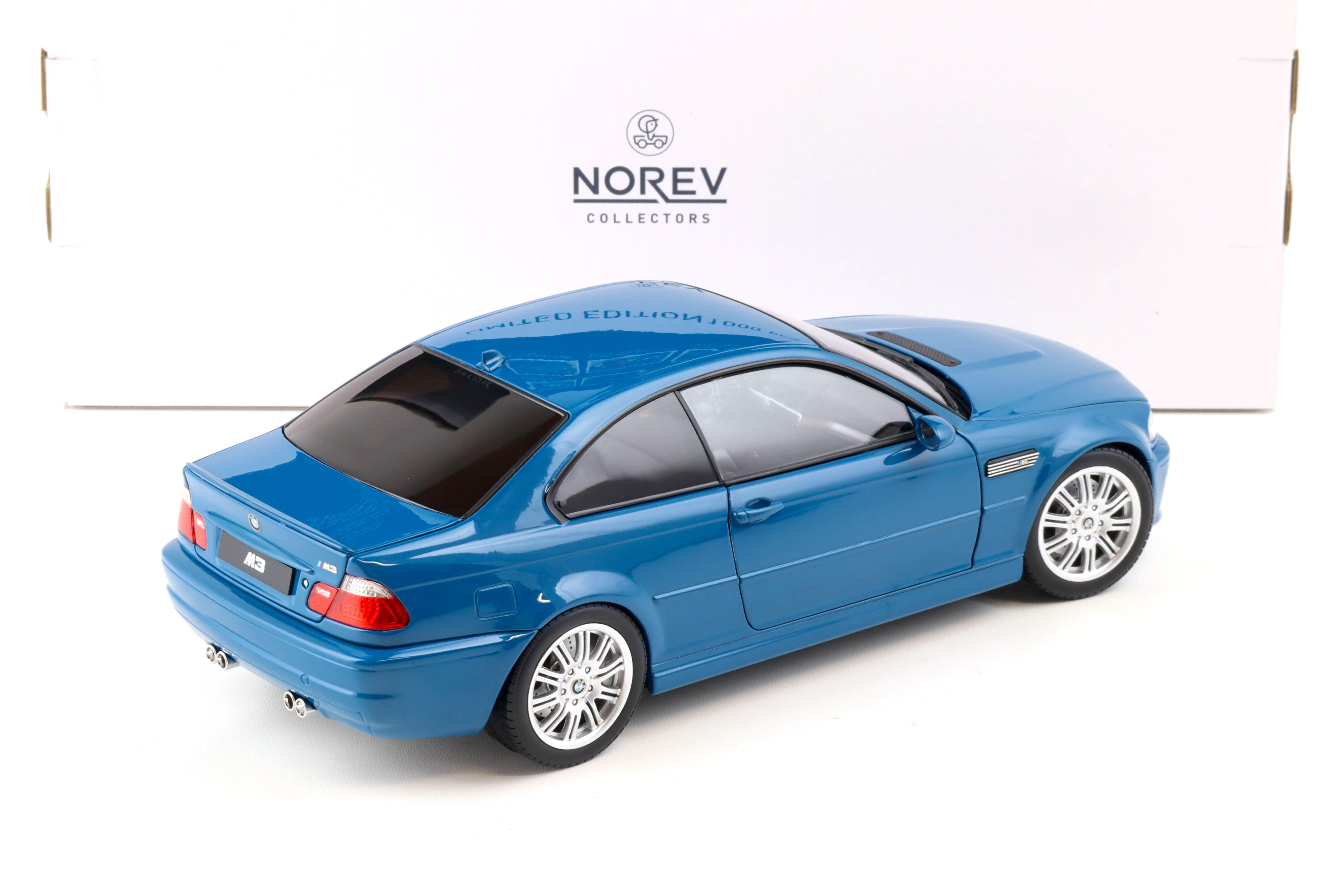 1:18 Norev BMW M3 (E46) Coupe 2000 Laguna Seca blue - Limited 1000 pcs.