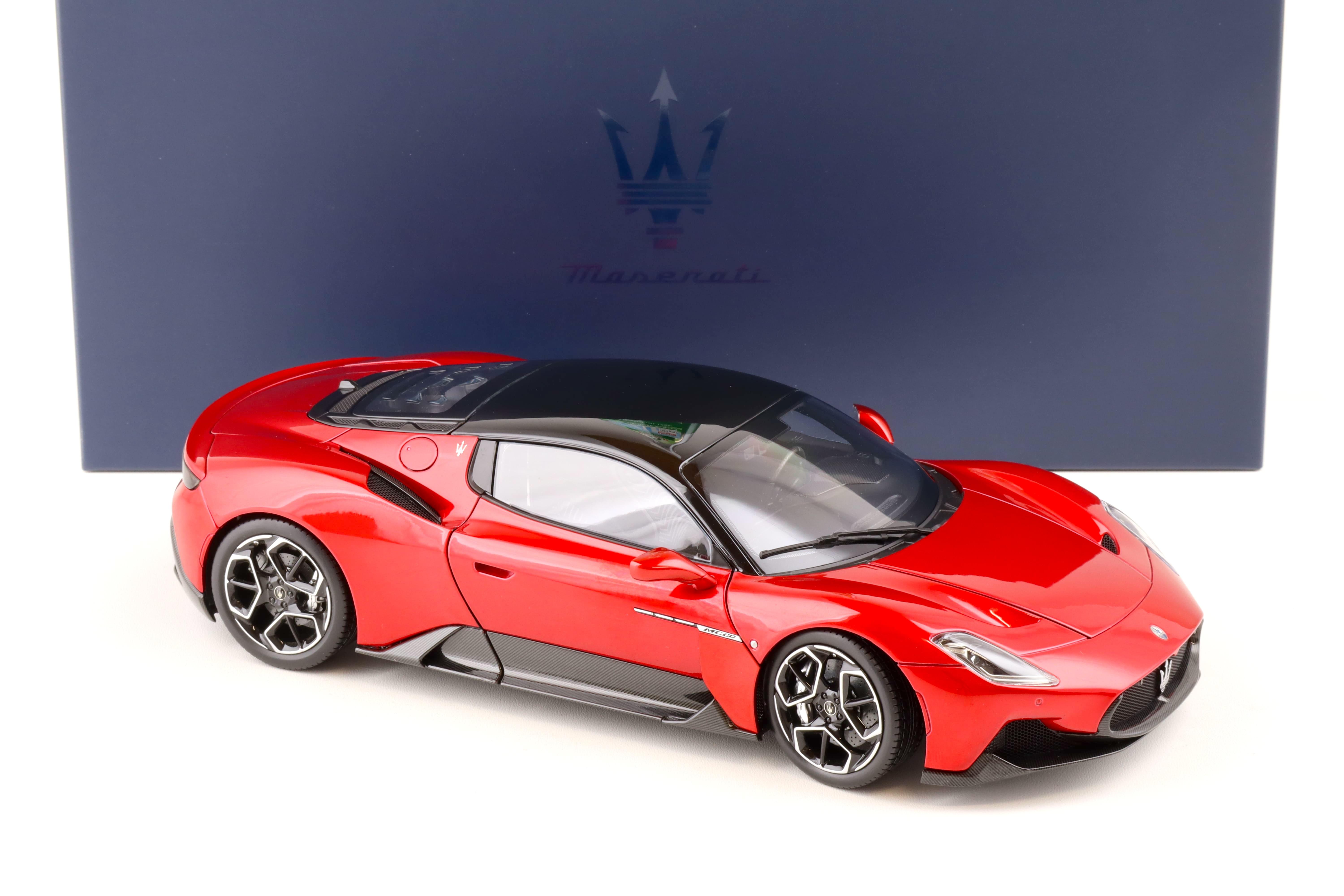 1:18 BBR Maserati MC20 Coupe 2020 Rosso Vincente / Gloss black roof Die-Cast HE180051C