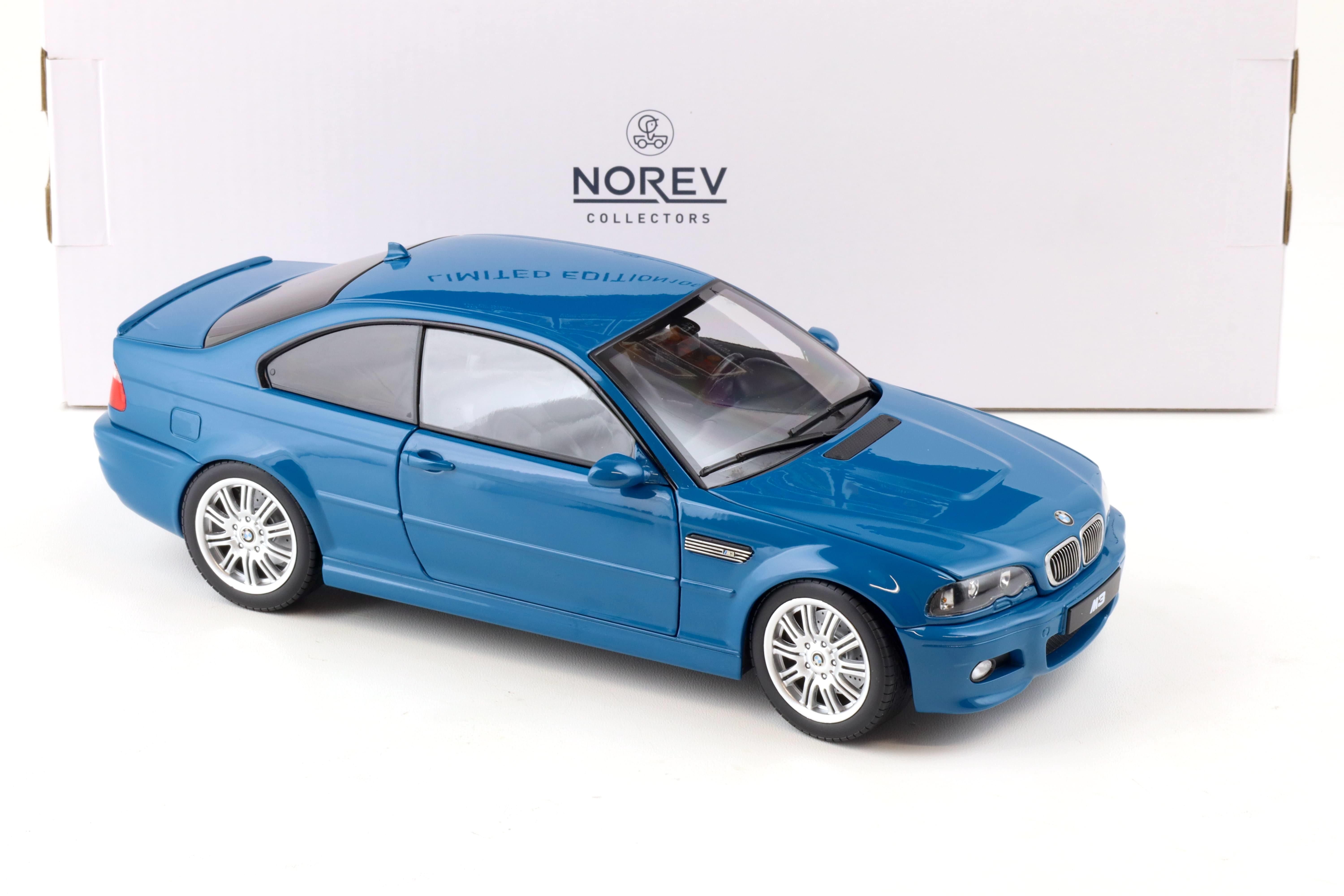 1:18 Norev BMW M3 (E46) Coupe 2000 Laguna Seca blue - Limited 1000 pcs.