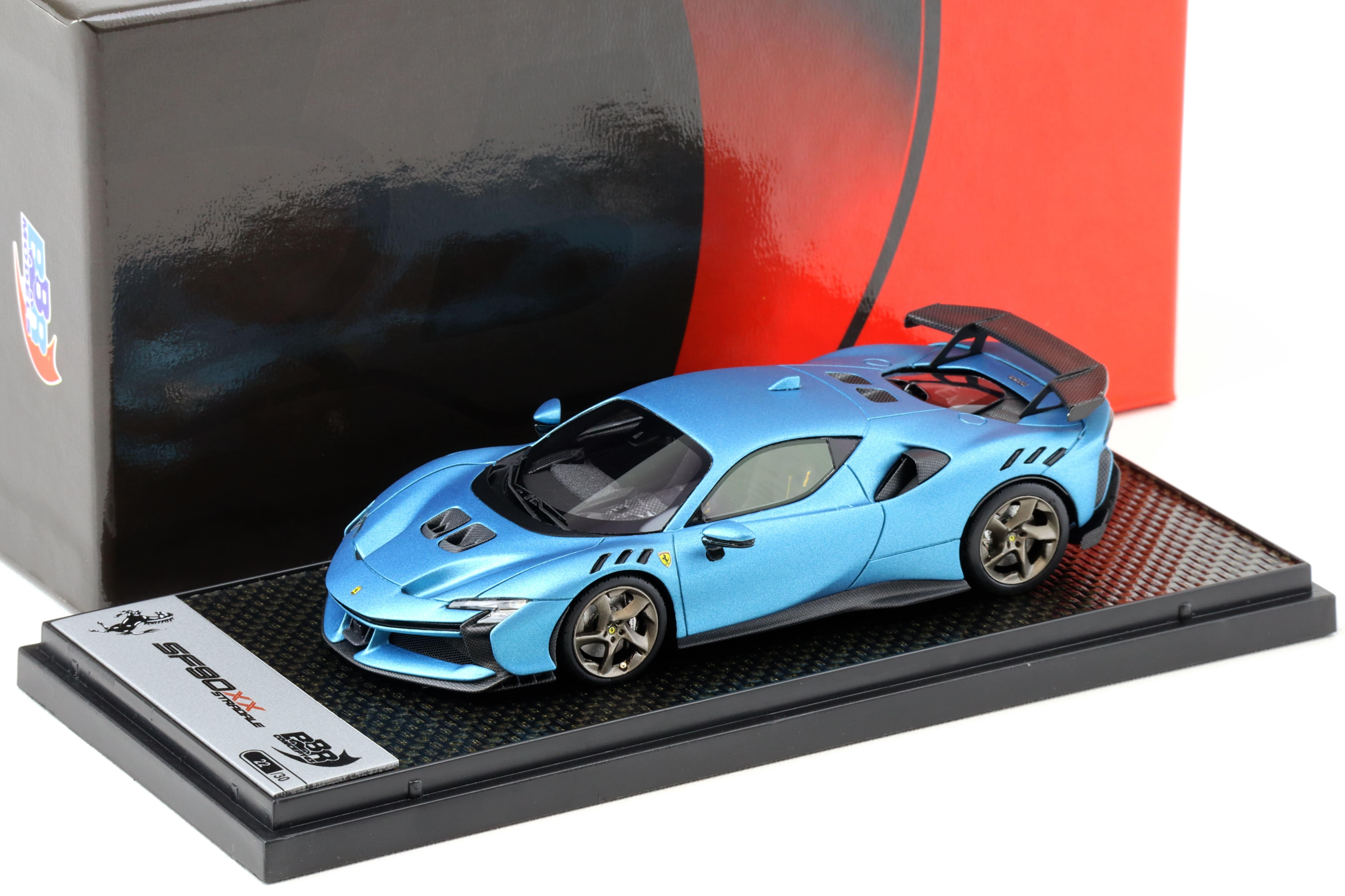 1:43 BBR Ferrari SF90 XX Stradale Azzurro opaco matt blue - Limited 30 pcs.