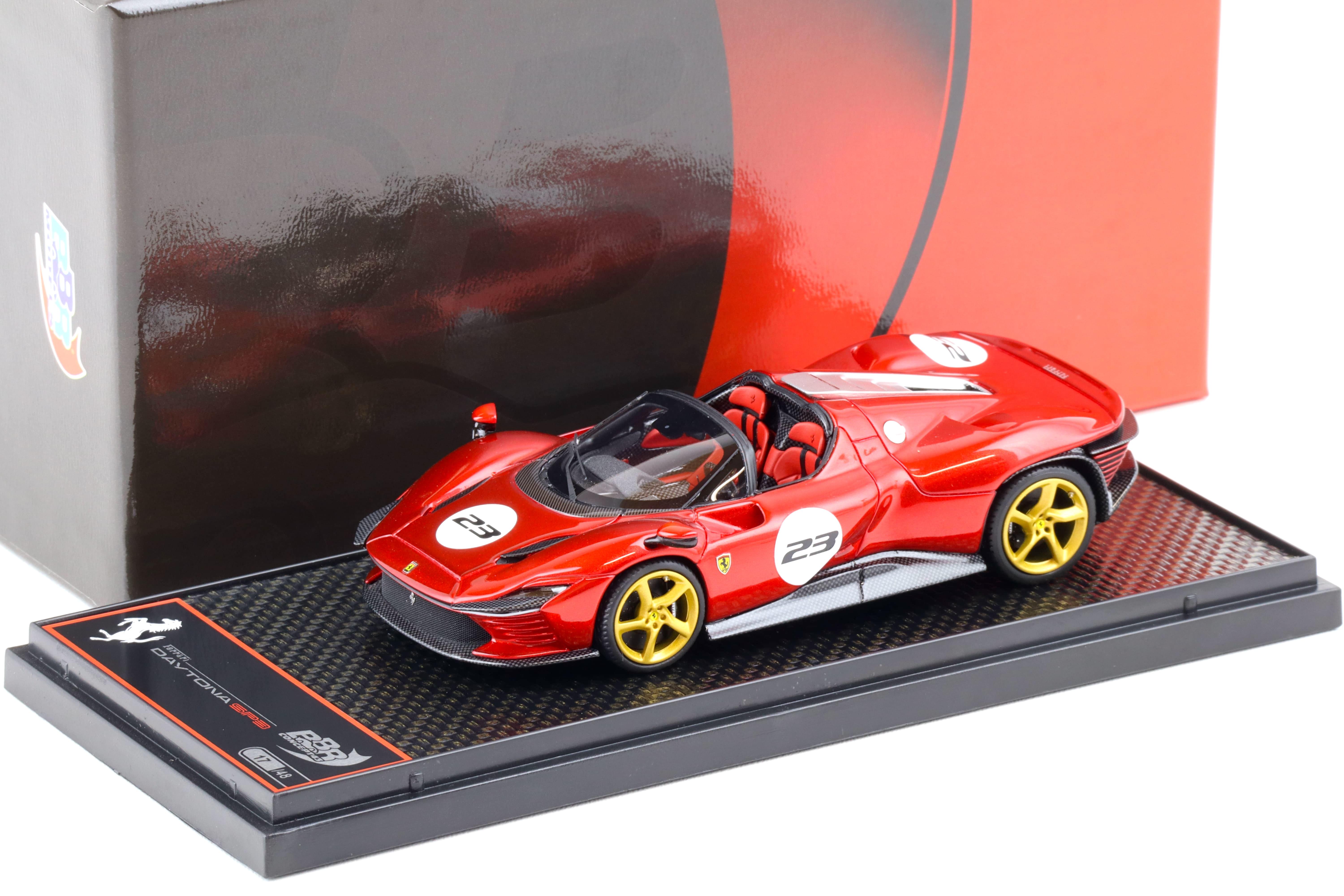 1:43 BBR Ferrari SP3 Daytona Serie Icona Rosso Magma red #23 - Limited 48 pcs.