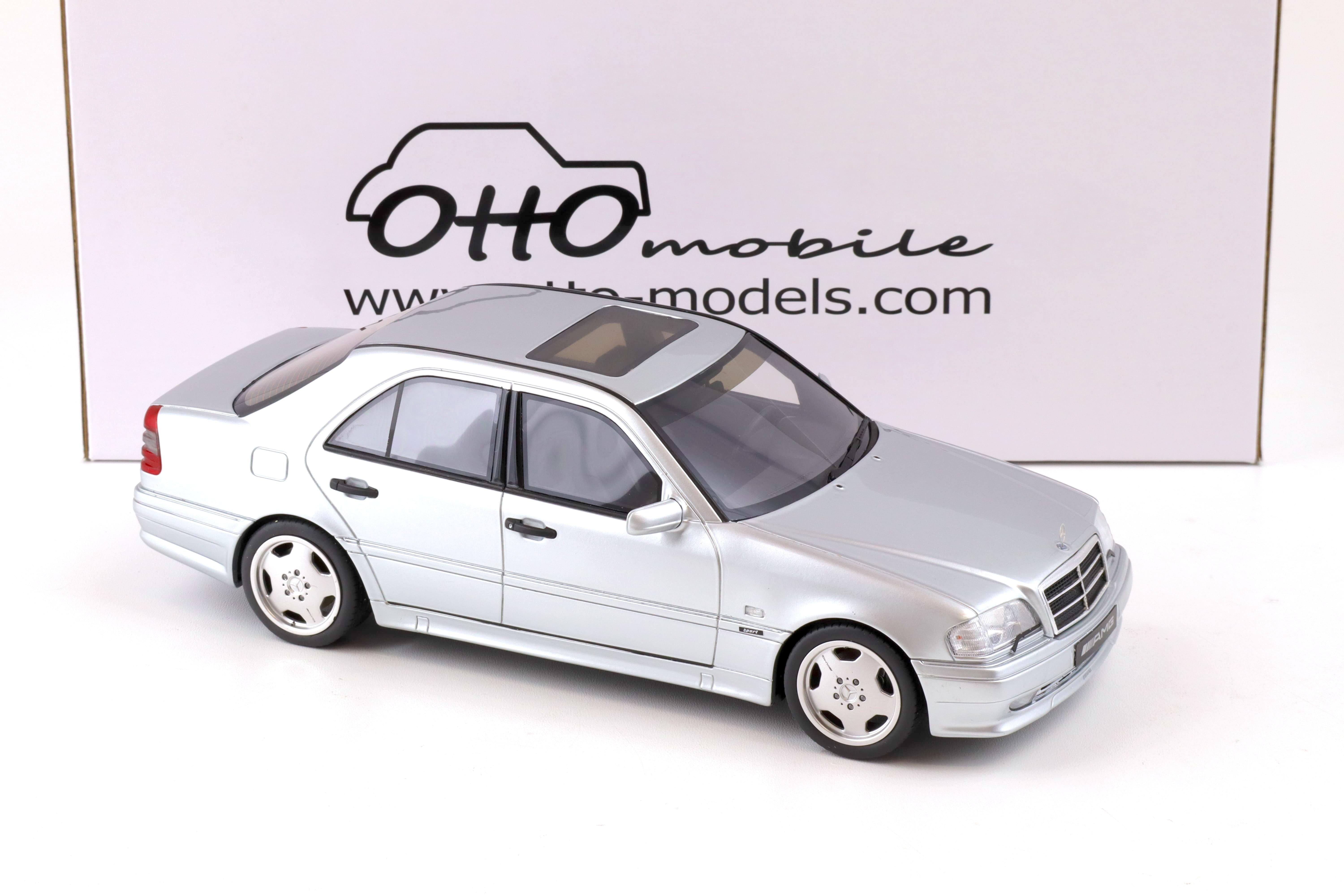 1:18 OTTO mobile OT443 Mercedes C36 AMG (W202) Limousine silver 1990