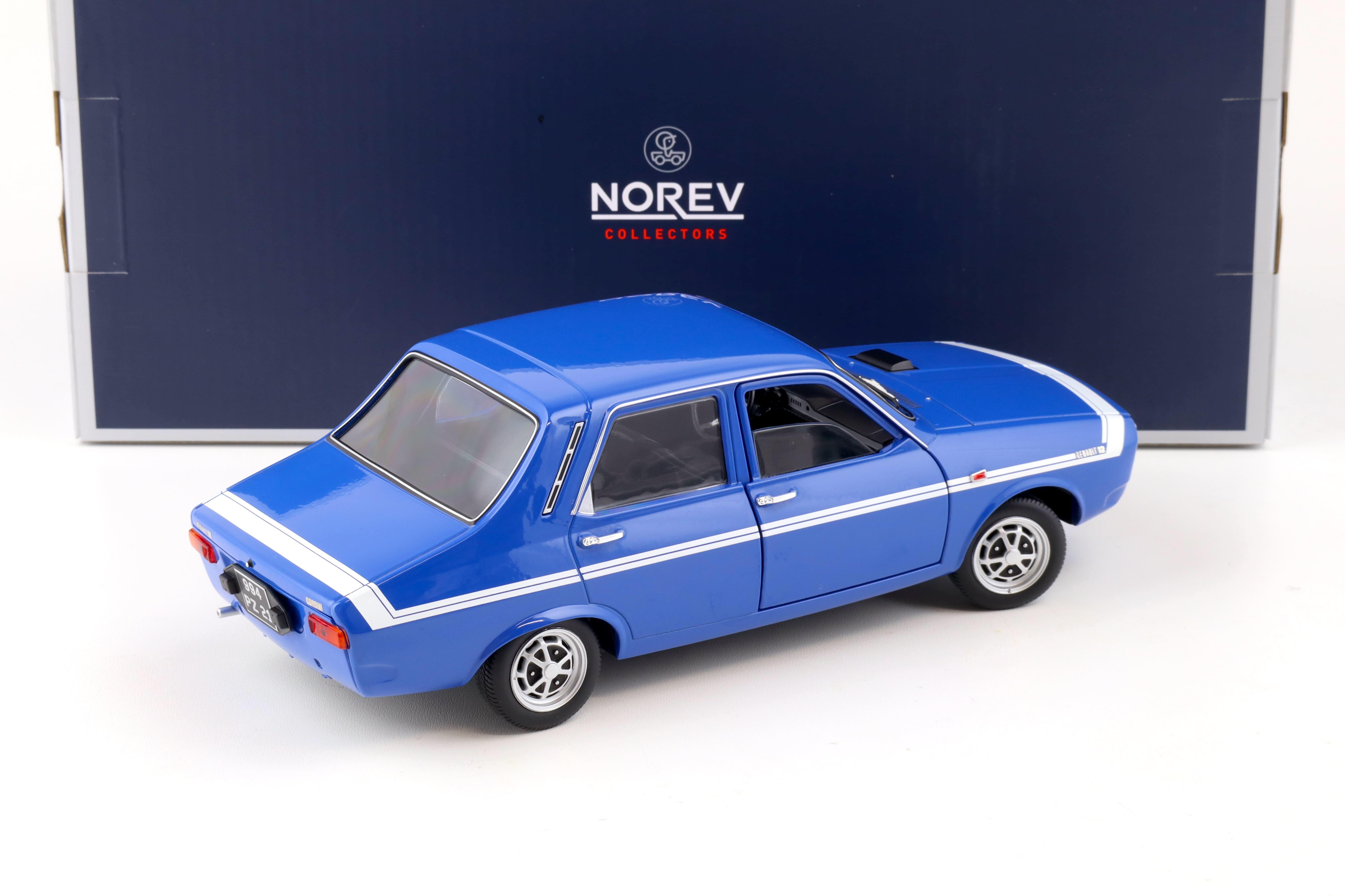1:18 Norev Renault 12 Gordini without bumpers 1971 blue de France 185248