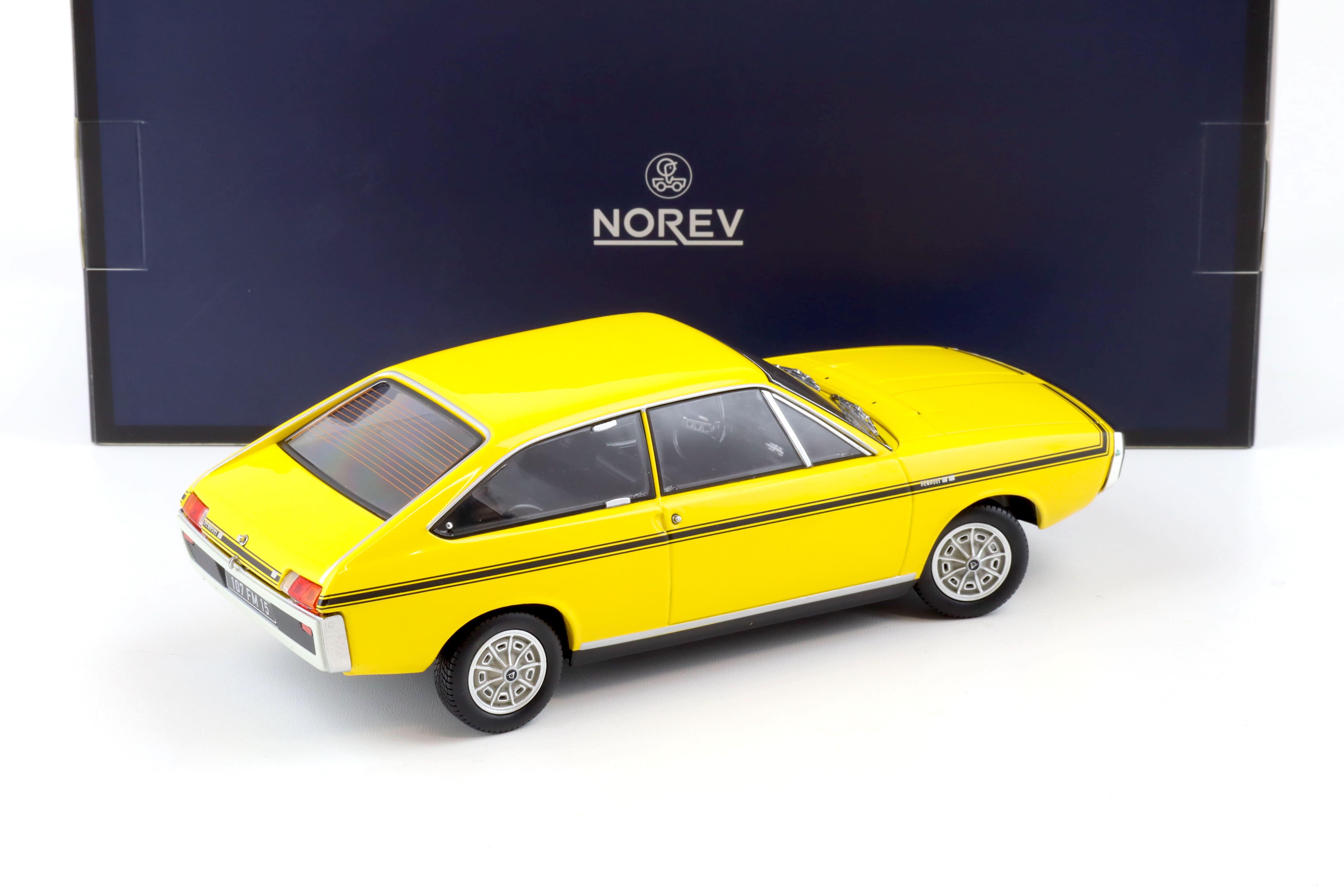 1:18 Norev Renault 15 TL 1973 yellow with black deco - Limited 300 pcs.
