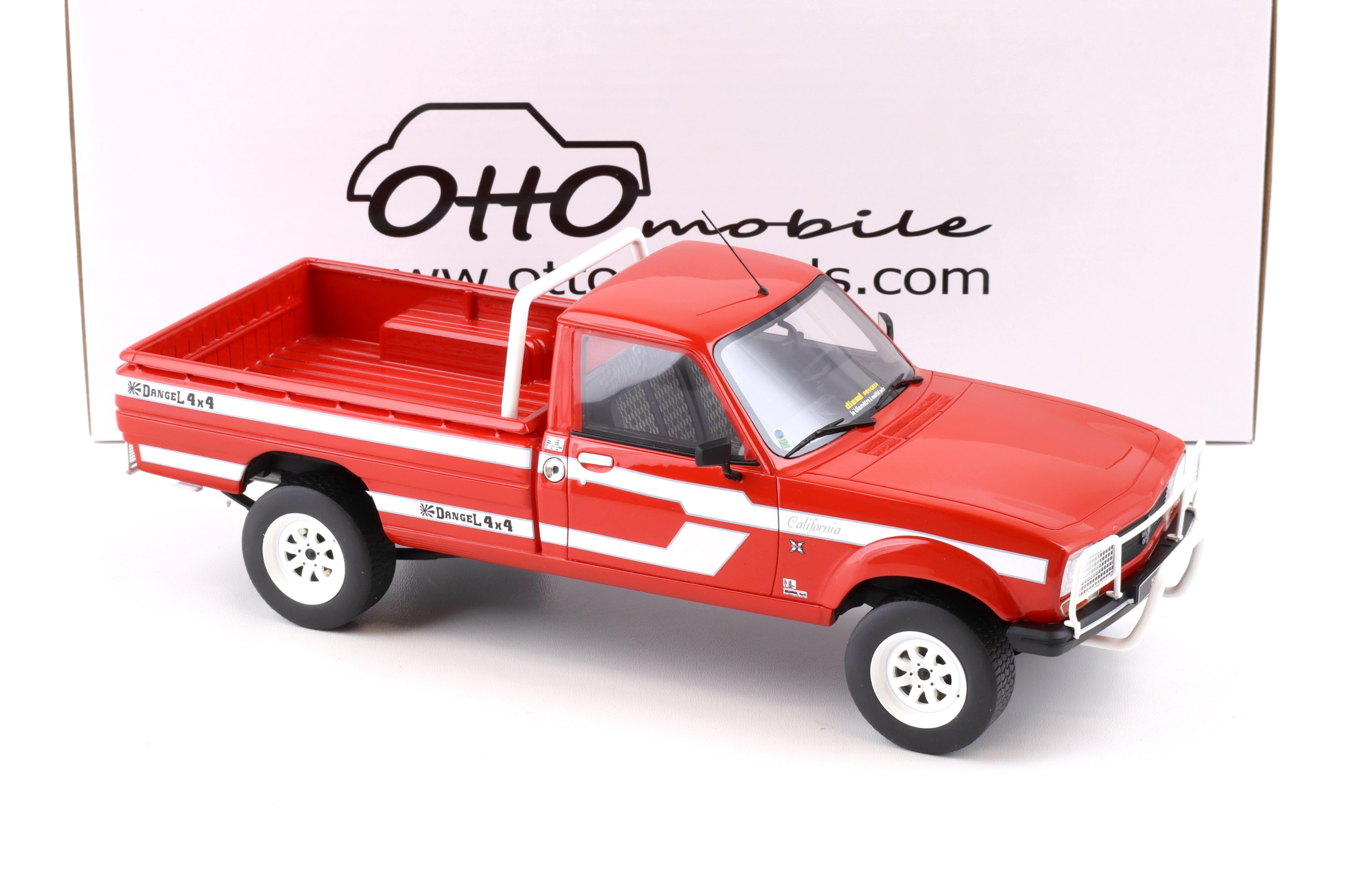 1:18 OTTO mobile OT436 Peugeot 504 Pick Up DANGEL red 1993