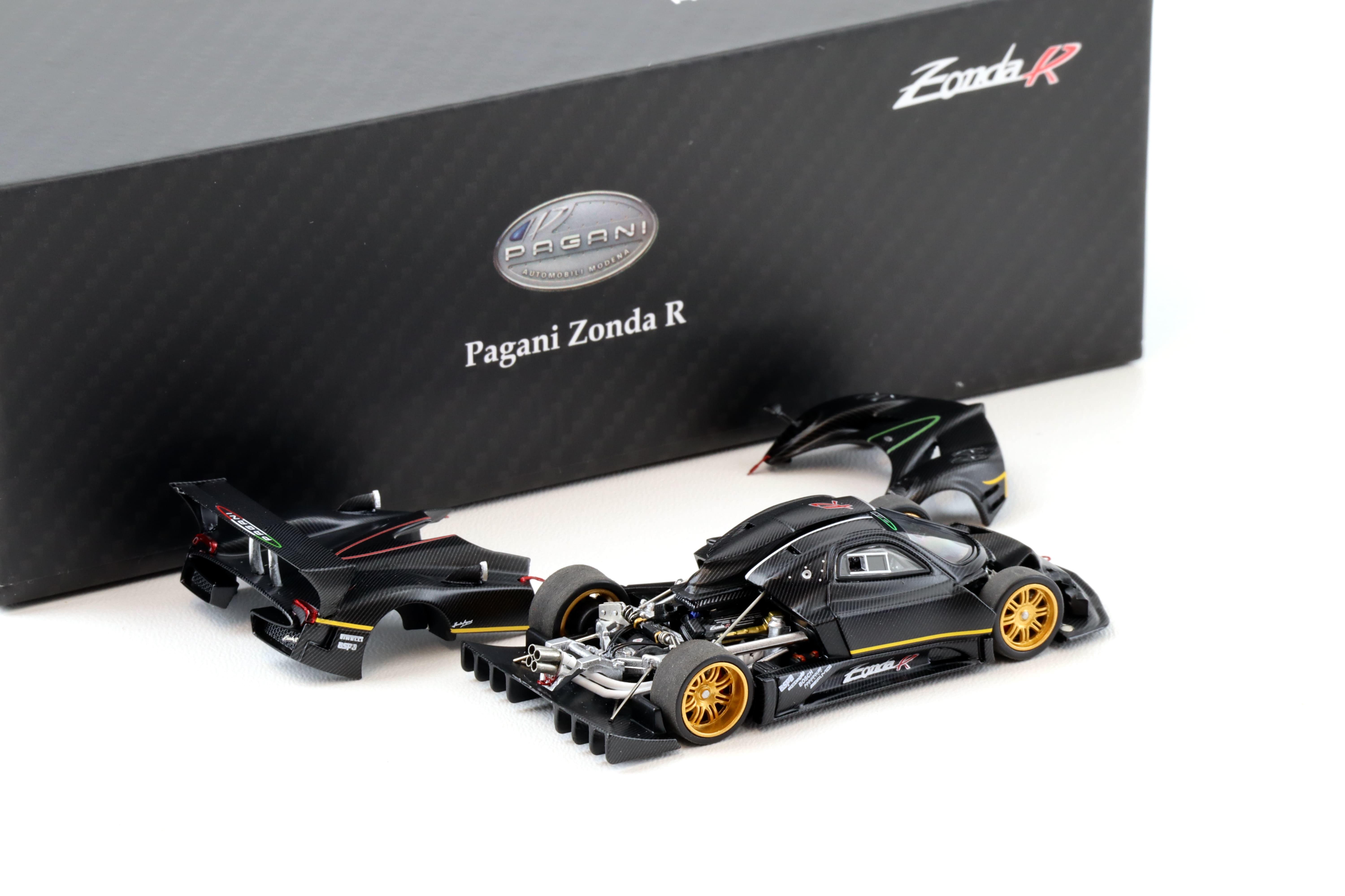 1:64 Almost Real x Motorhelix Pagani Zonda R matte Carbon Fiber 650630001