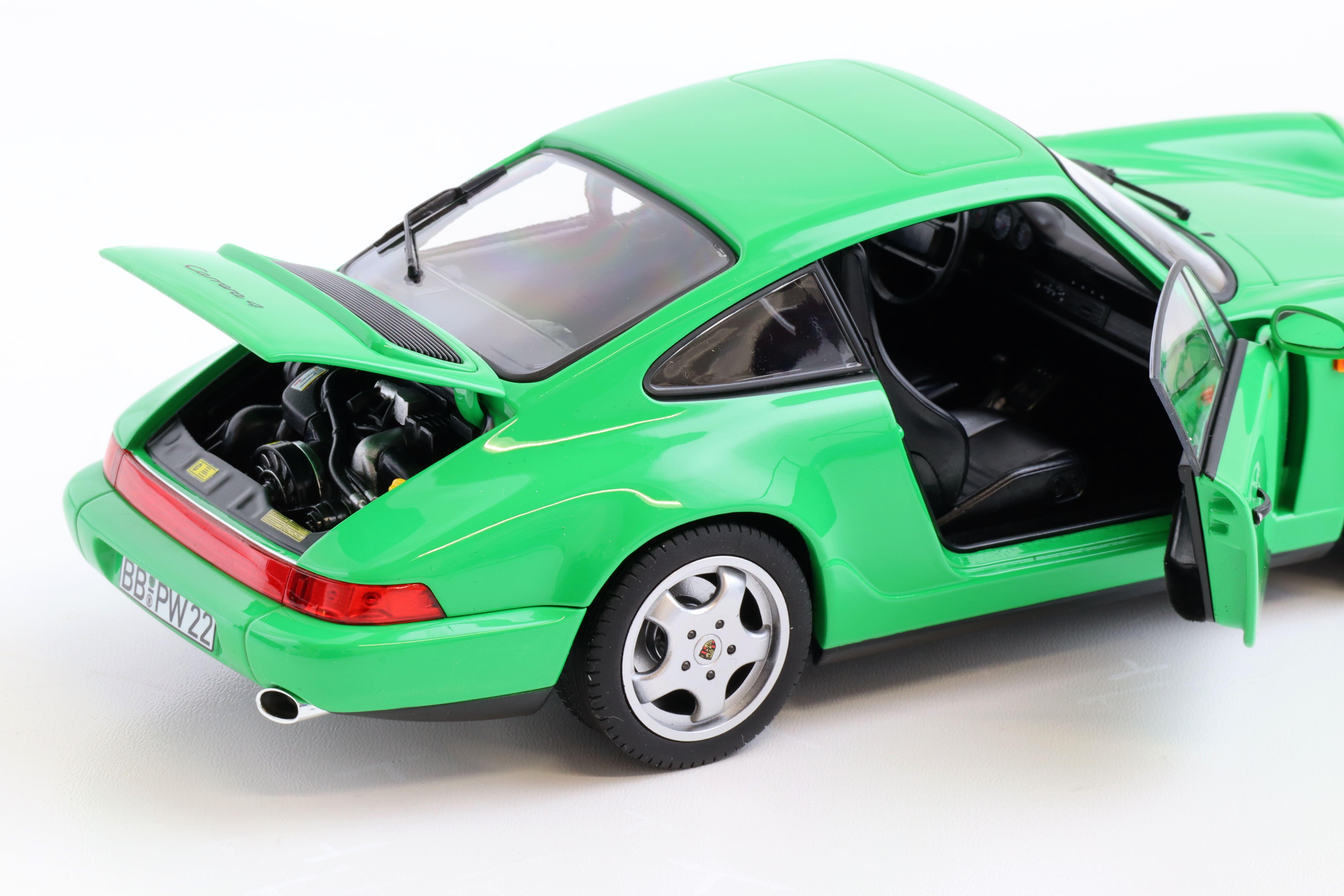 1:18 Norev Porsche 911 (964) Carrera 4 Coupe 1990 Signal green - Limited 504 pcs.