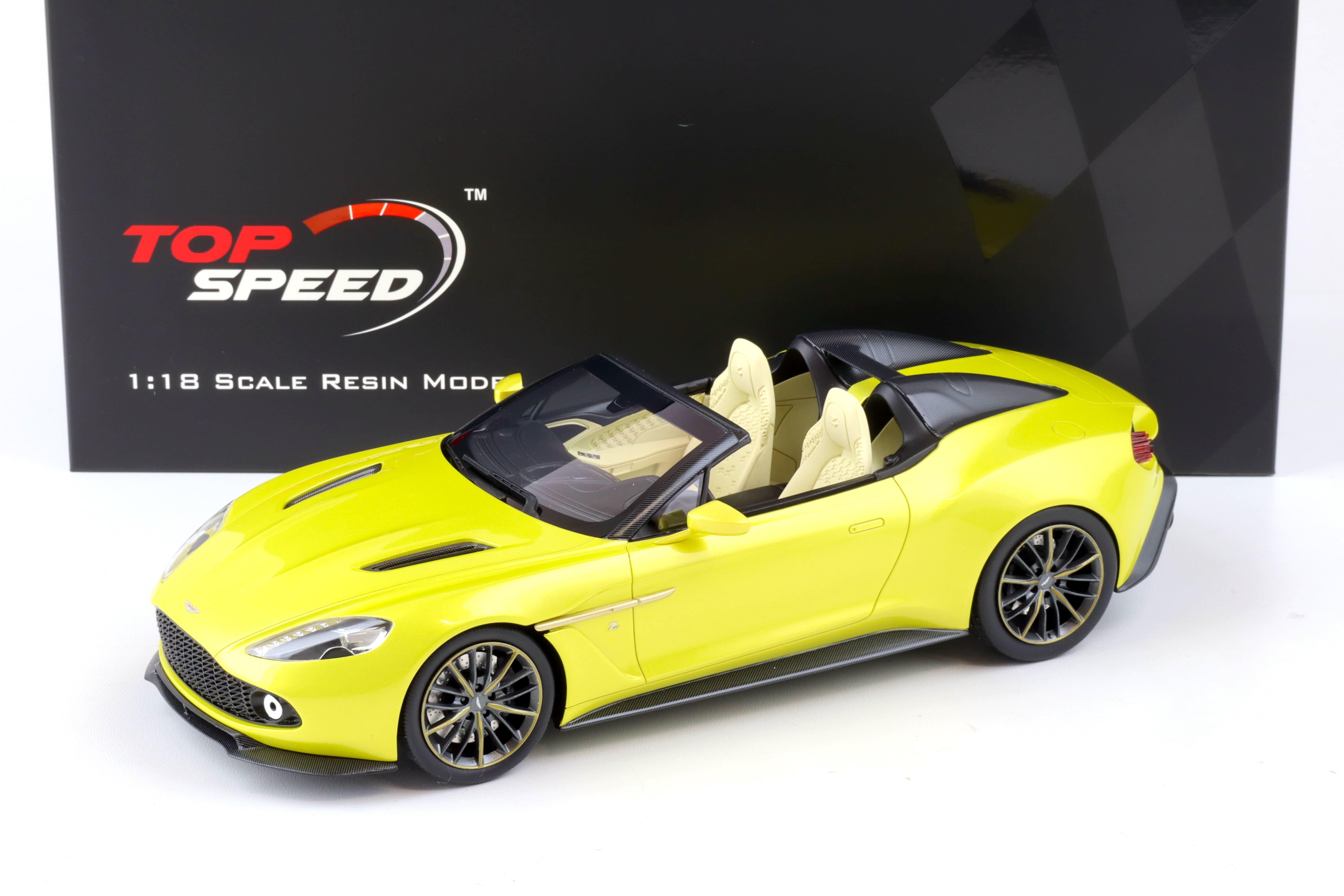 1:18 Top Speed Aston Martin Vanquish Zagato Speedster Cosmopolitan yellow TS0230