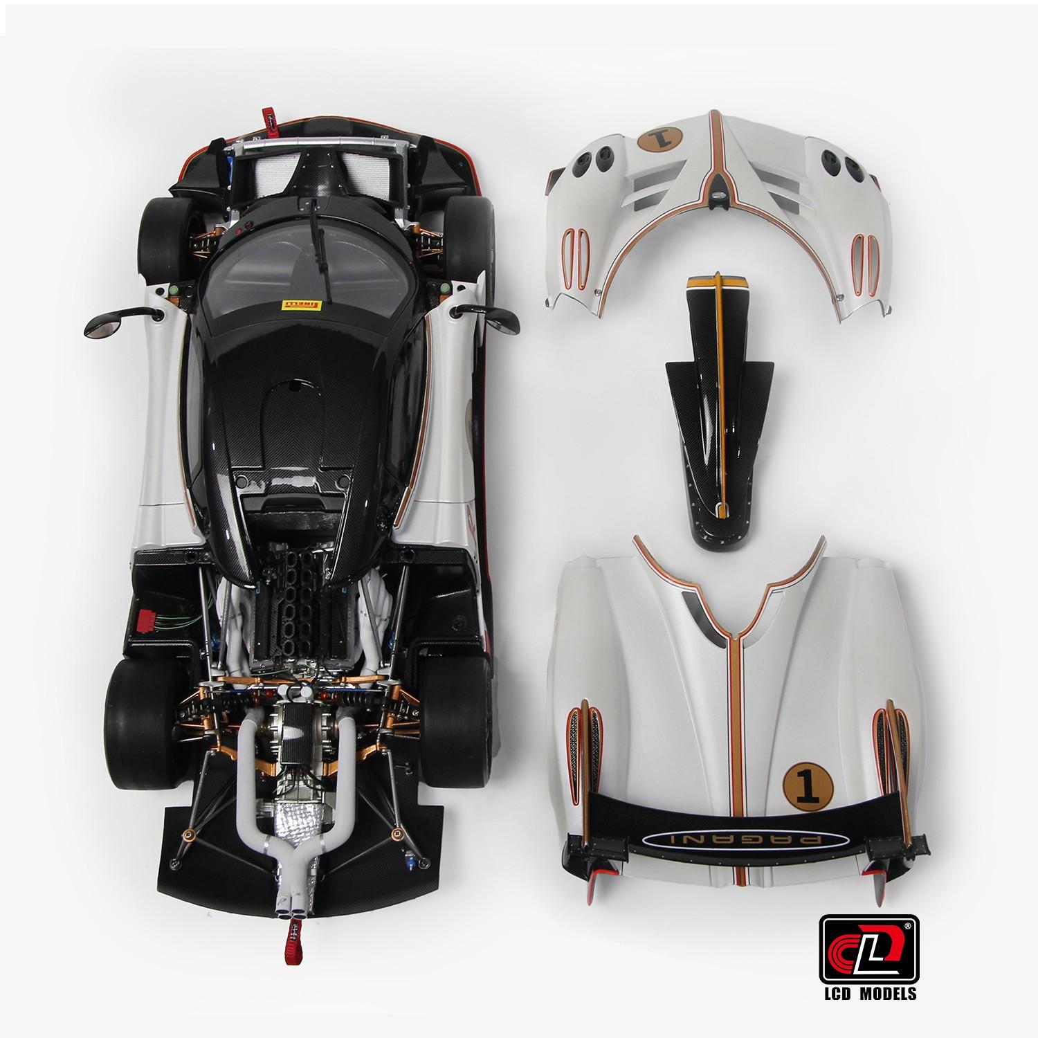 1:18 LCD Models Pagani Huayra R 2021 pearl white LCD18012-PW