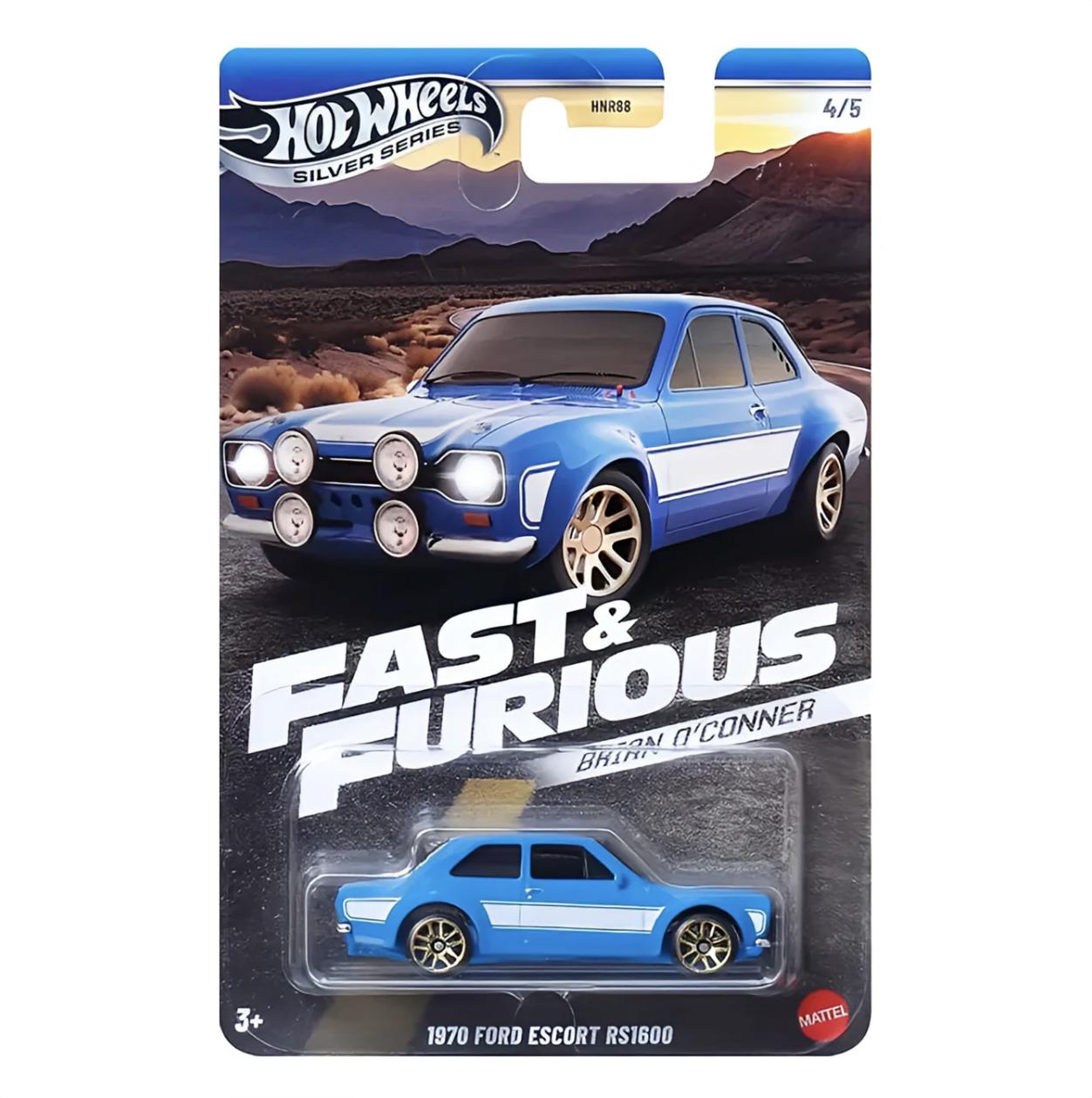 1:64 Hot Wheels 2025 Fast & Furious Brian o'Conner Ford Escort RS1600 JBY32