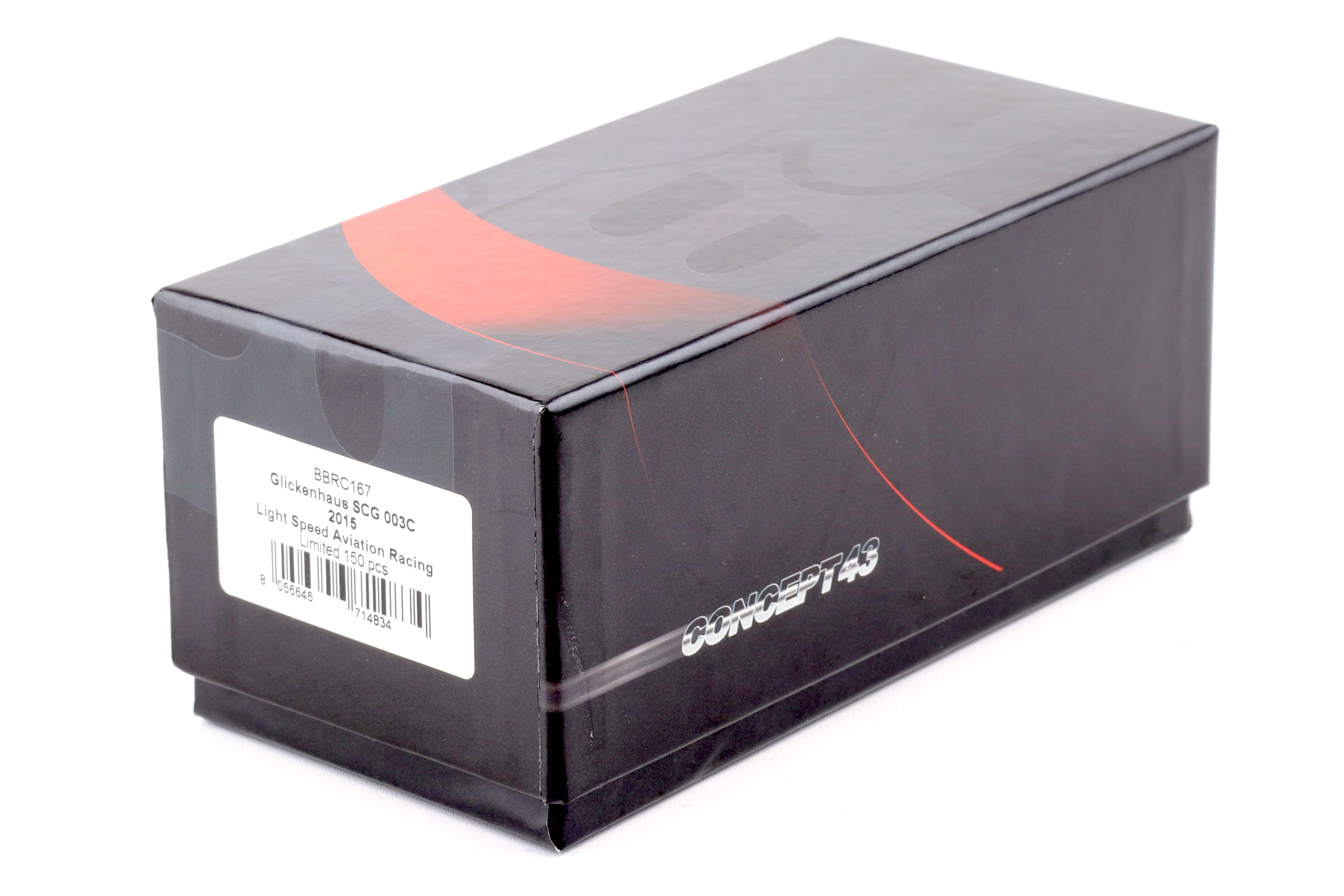 1:43 BBR Glickenhaus SCG 003C 2015 Light Speed Aviation Racing - Limited 150 pcs.