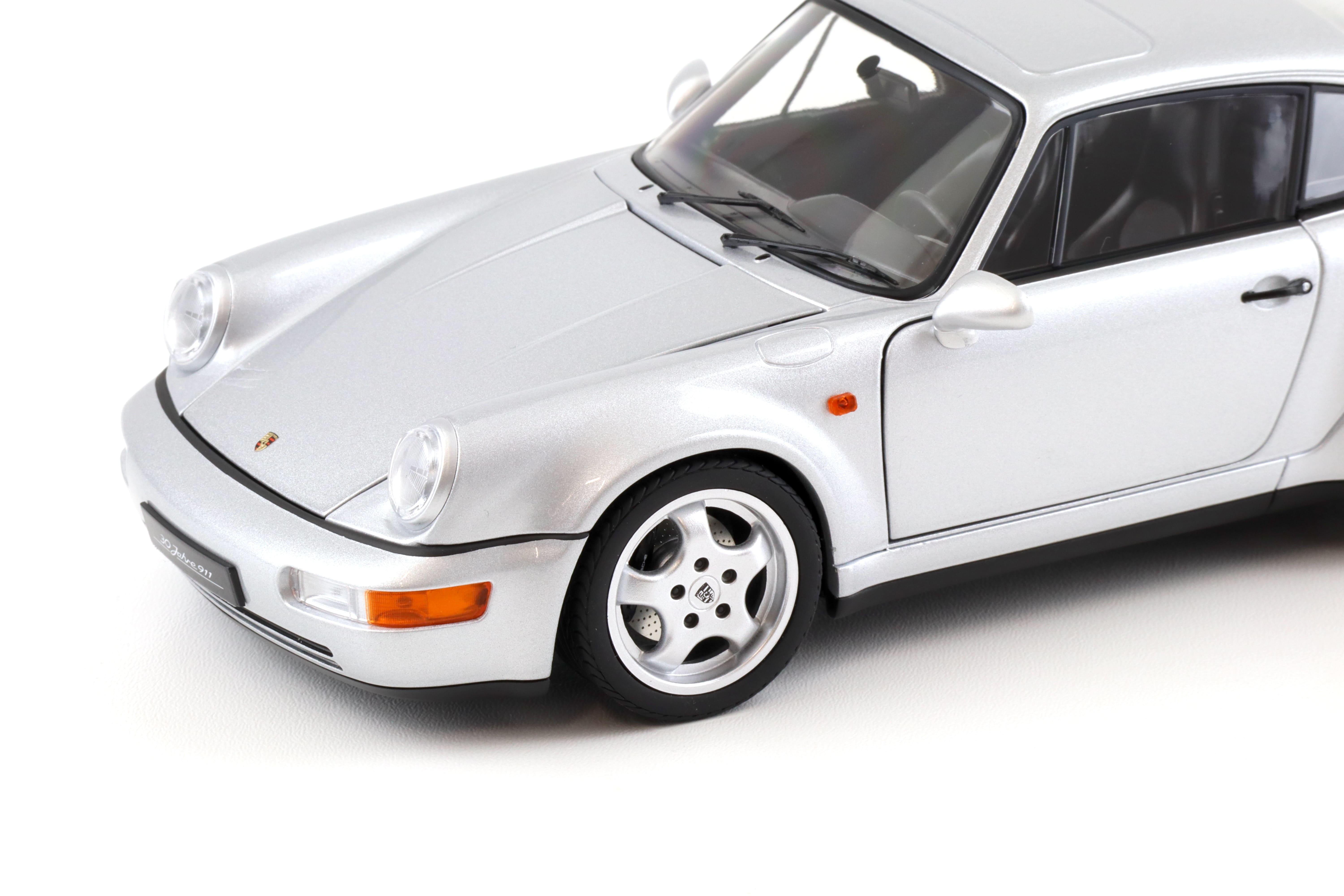 PREORDER 1:18 Norev Porsche 911 964 Carrera 4 WTL 30 Jahre 911 Polar silver - Limited 999 pcs.