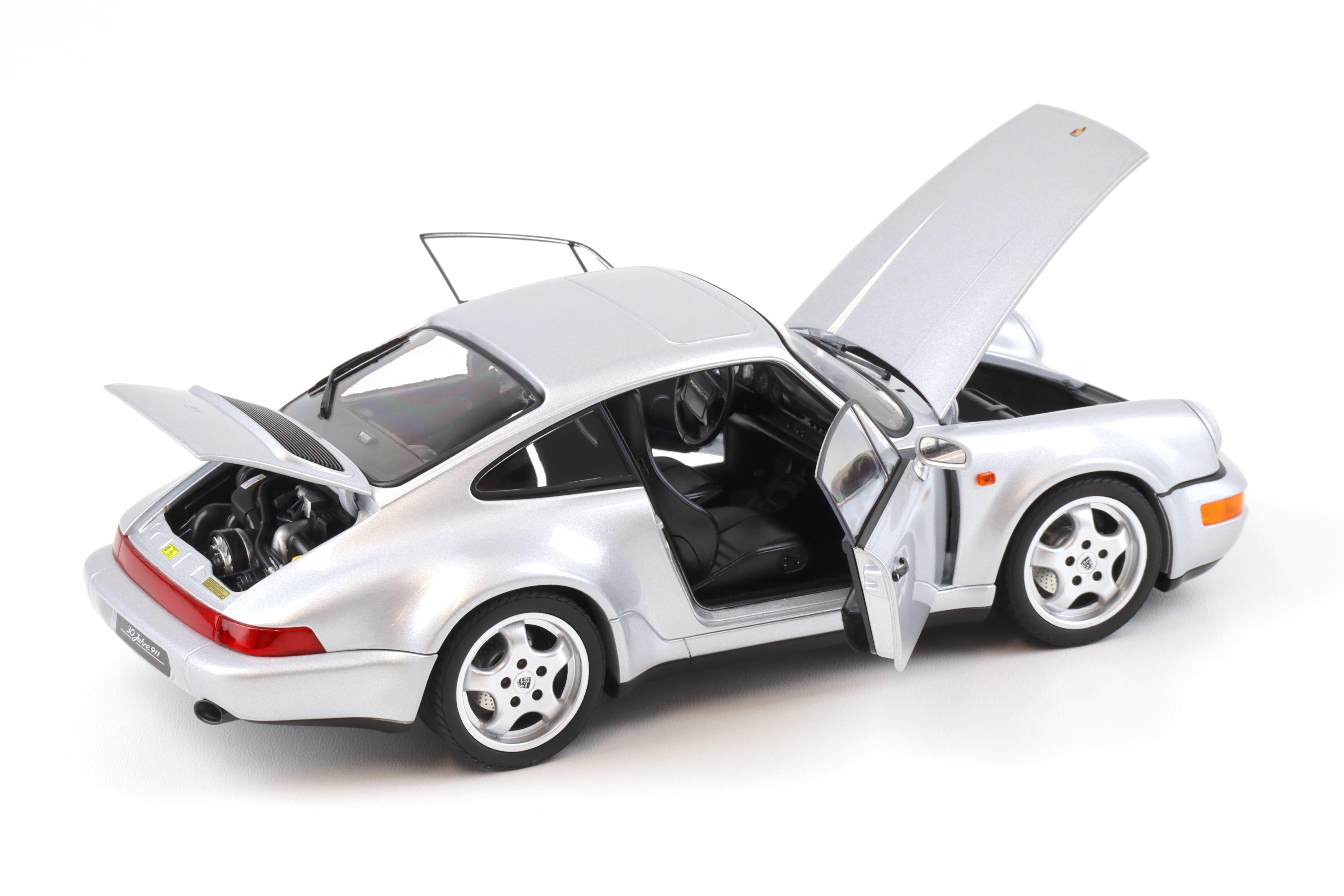 PREORDER 1:18 Norev Porsche 911 964 Carrera 4 WTL 30 Jahre 911 Polar silver - Limited 999 pcs.