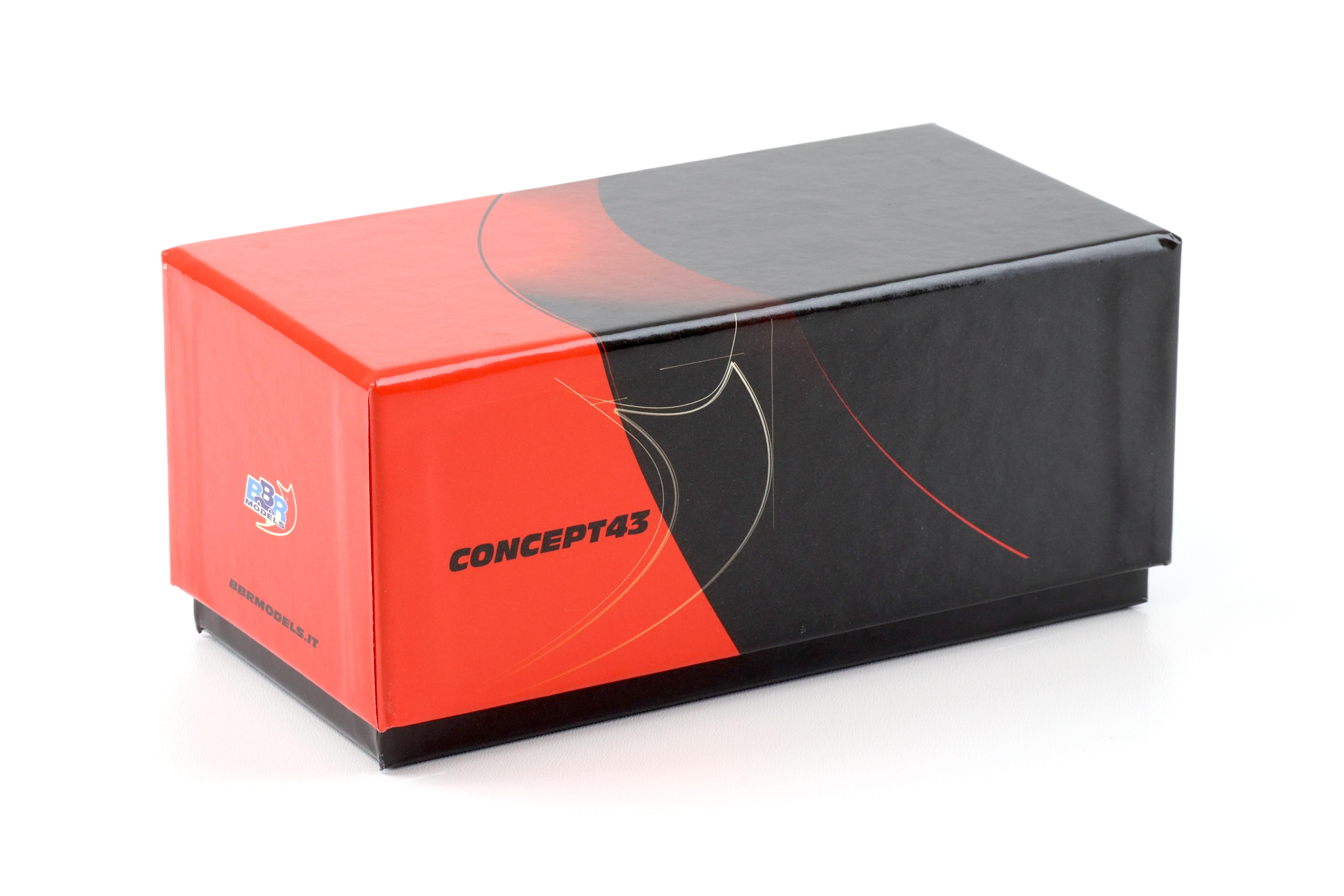1:43 BBR Ferrari F12 Berlinetta Fuji white with red/black stripe - Limited 15 pcs.