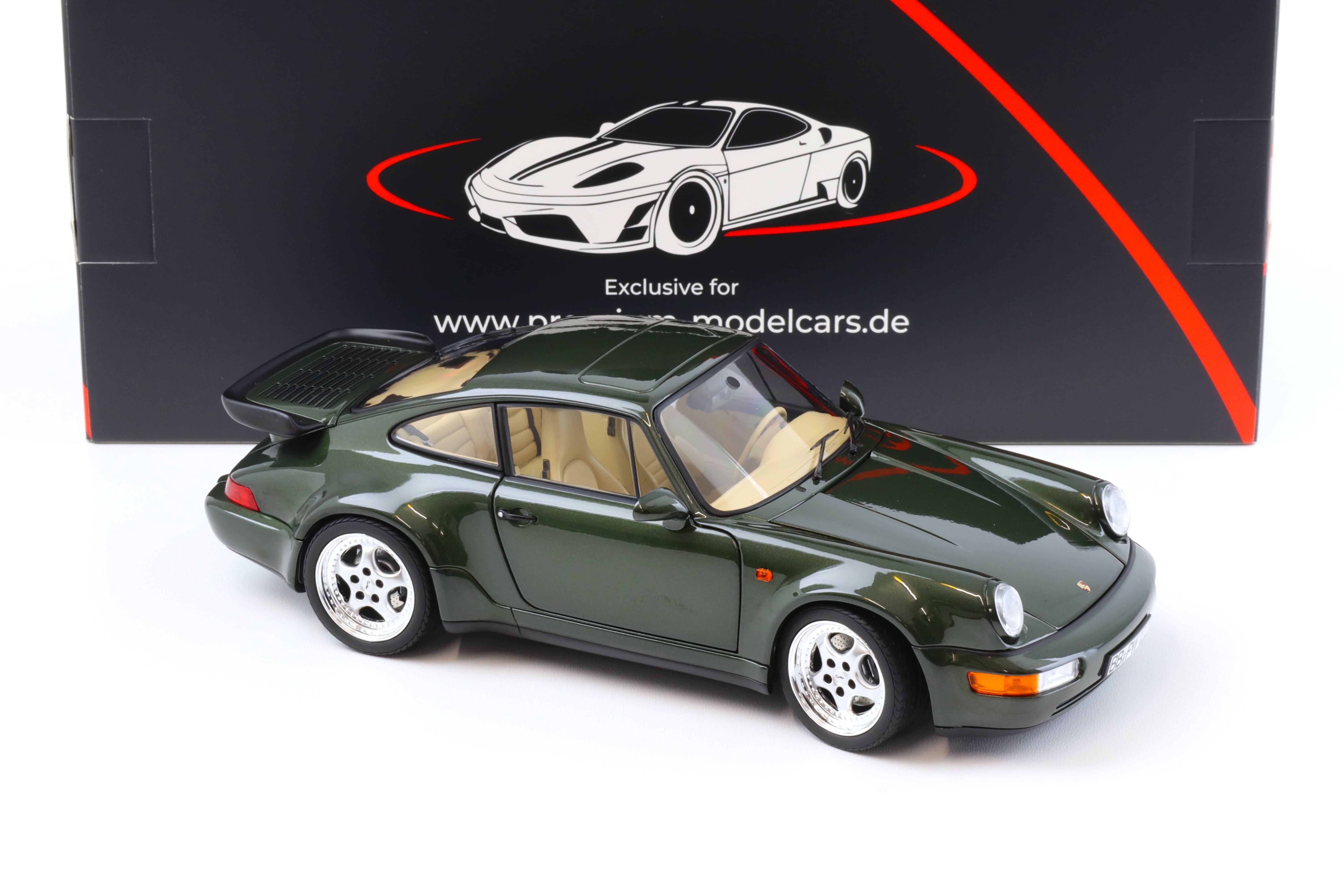 PREORDER 1:18 Norev Porsche 911 964 Turbo 3.6 Coupe 1993 Oak green metallic - Limited 999 pcs.