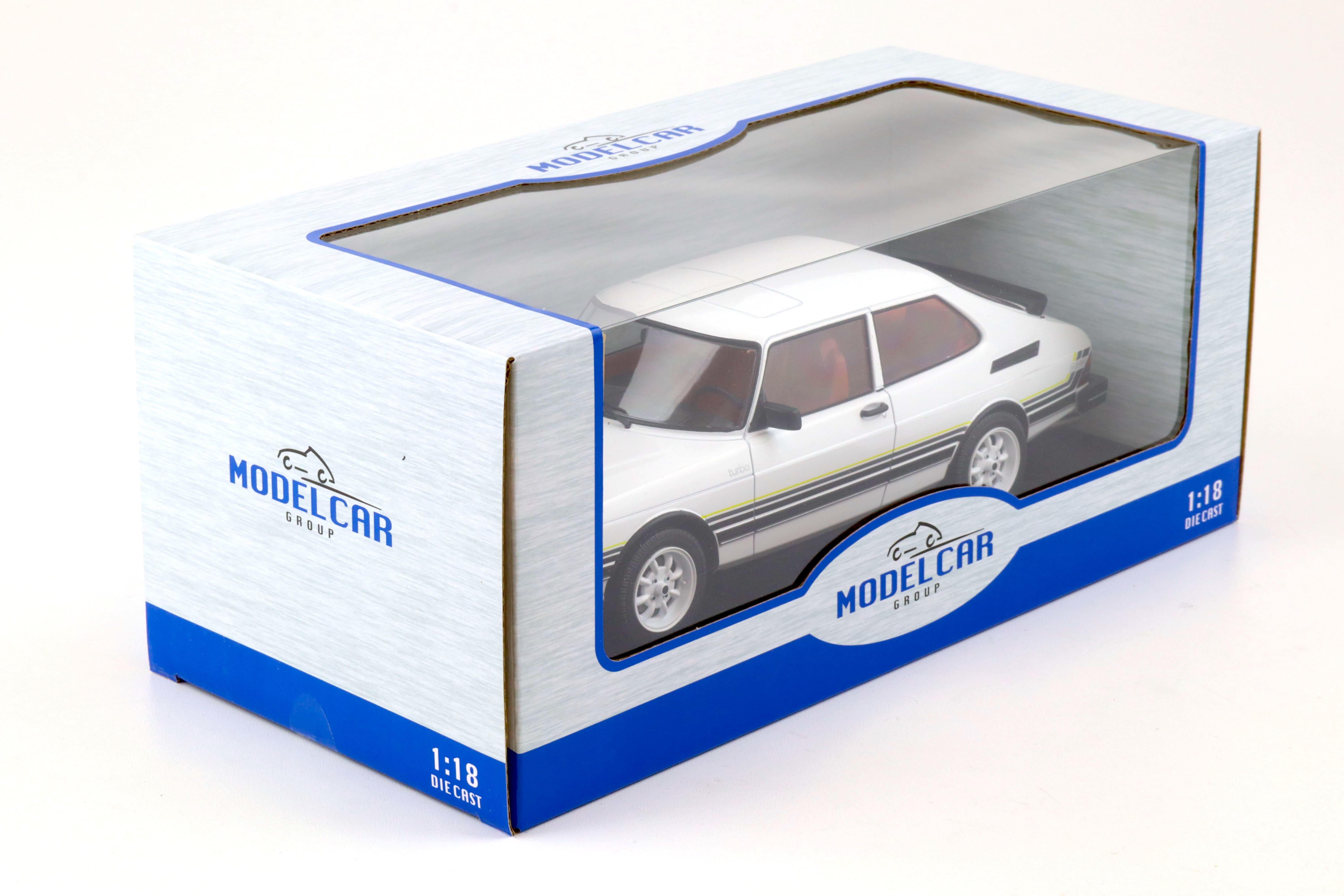1:18 MCG Saab 900 Turbo 3-doors white/ black 1981