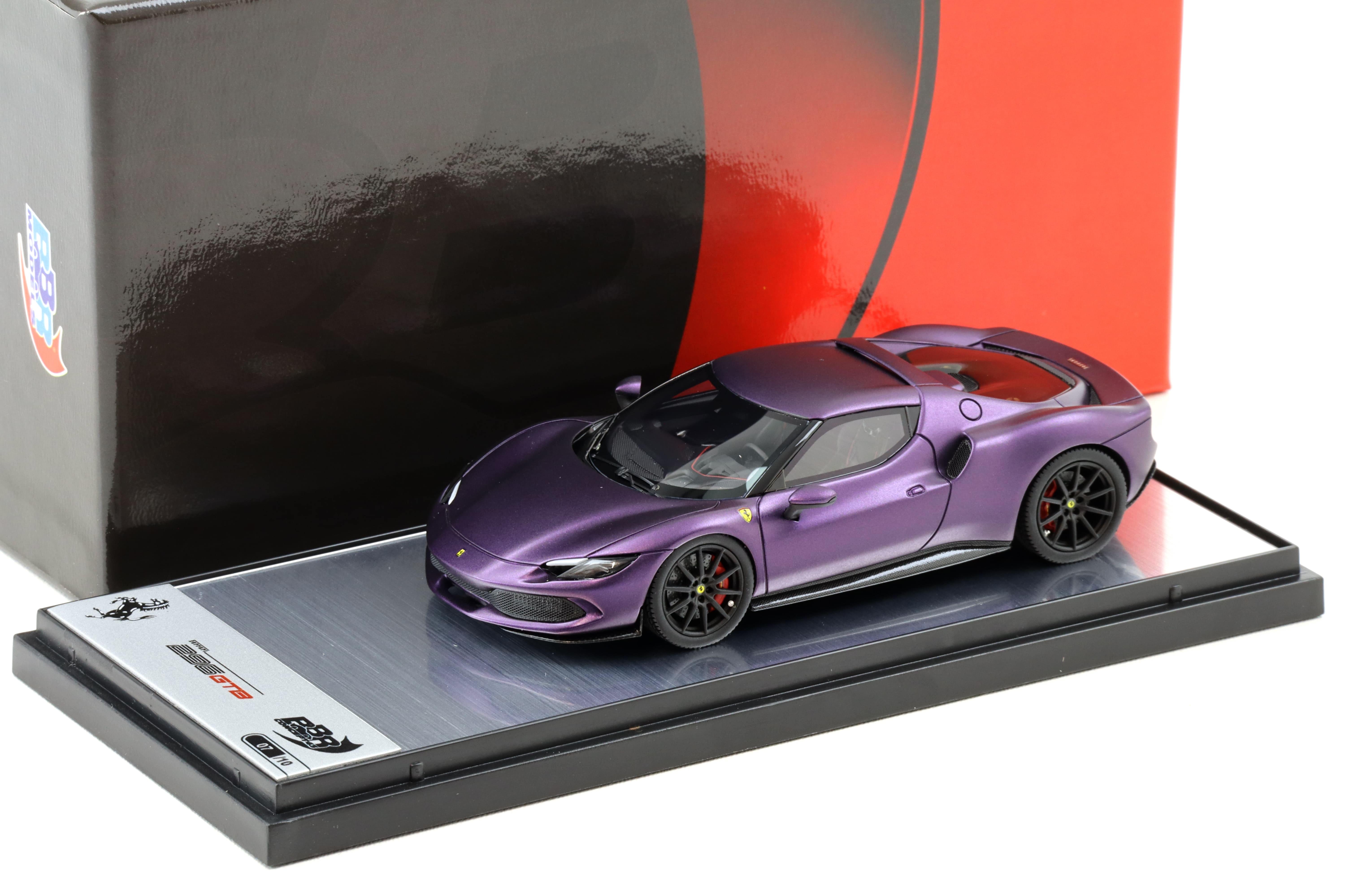1:43 BBR Ferrari 296 GTB Viola Dino opaco matt/ black wheels - Limited 10 pcs.