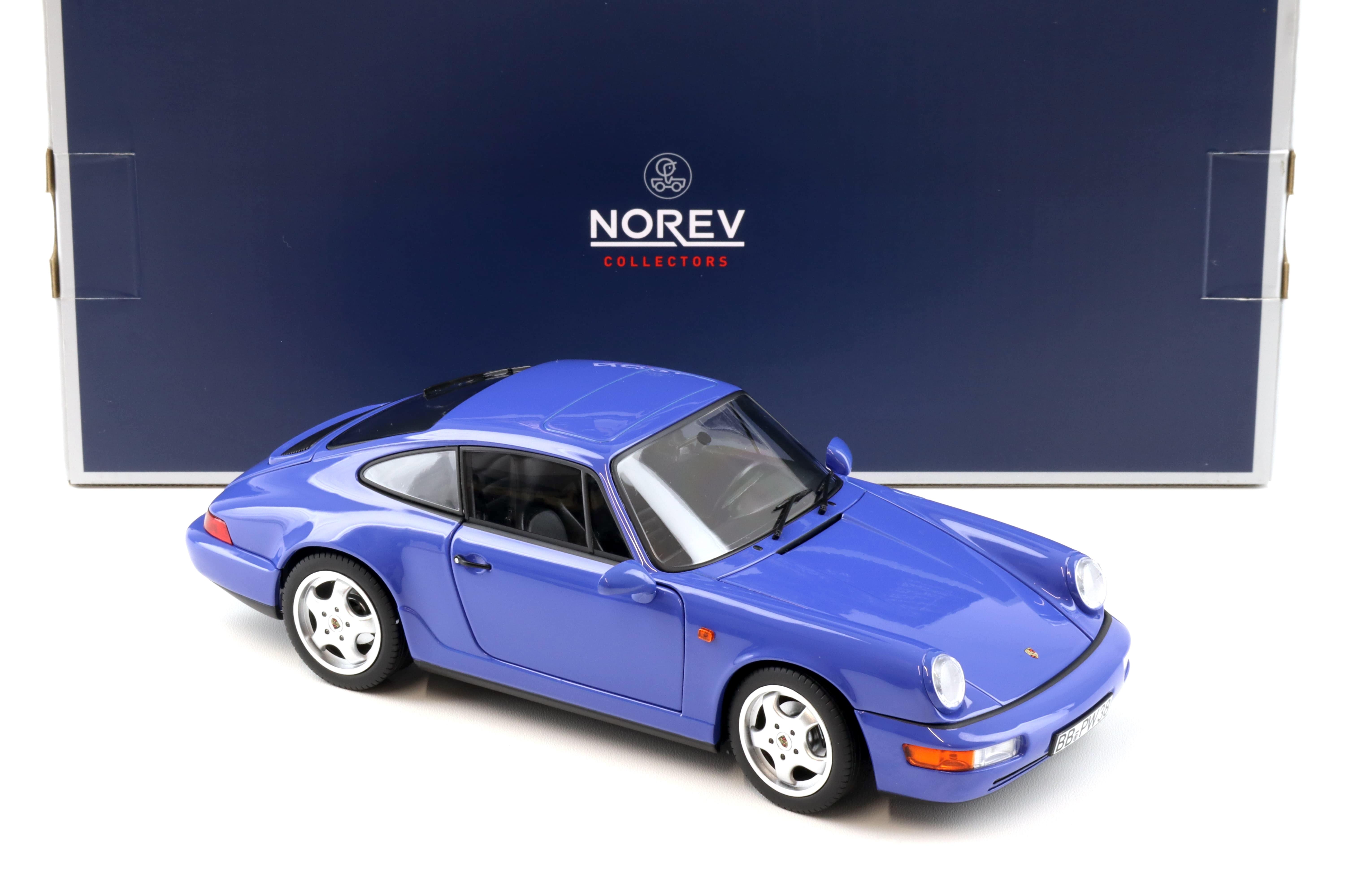 1:18 Norev Porsche 911 (964) Carrera 4 Coupe 1990 Maritim blue - Limited 504 pcs.