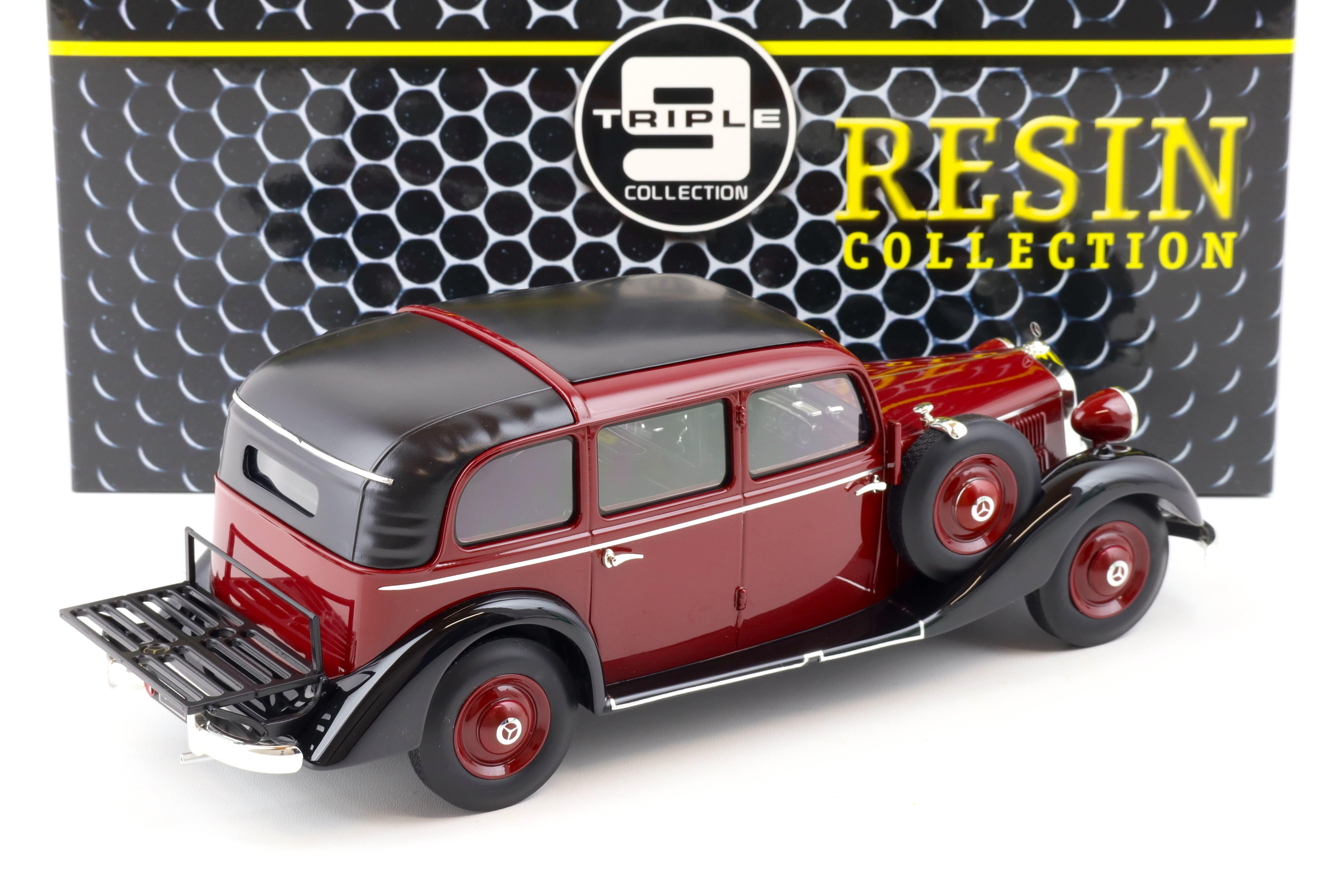1:18 Triple9 Resin Mercedes 260D Pullman Landaulet 1936 fully closed red/ black