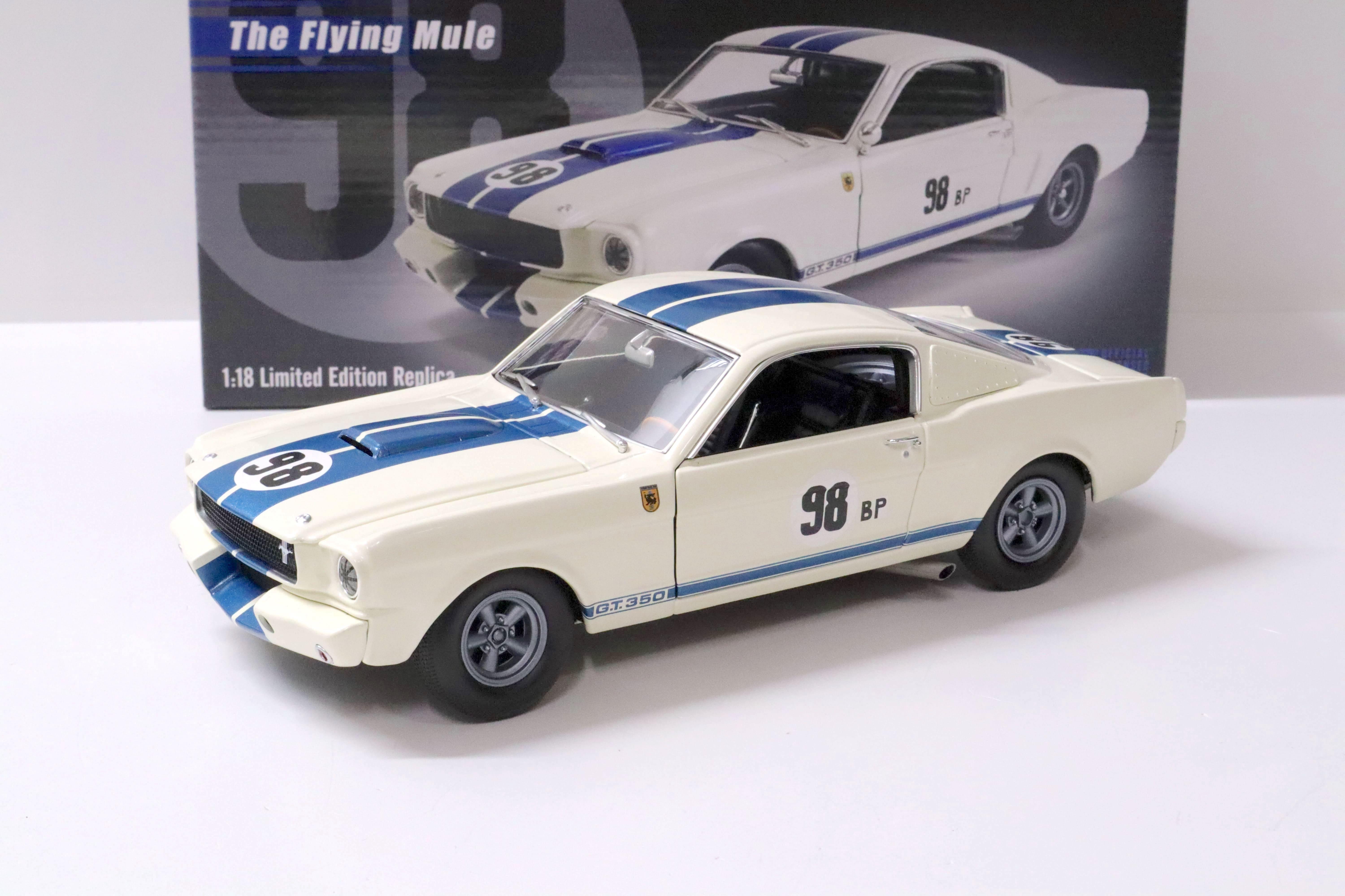 1:18 ACME 1965 Shelby GT350R Prototype "The Flying Mule" #98BP Ken Miles white