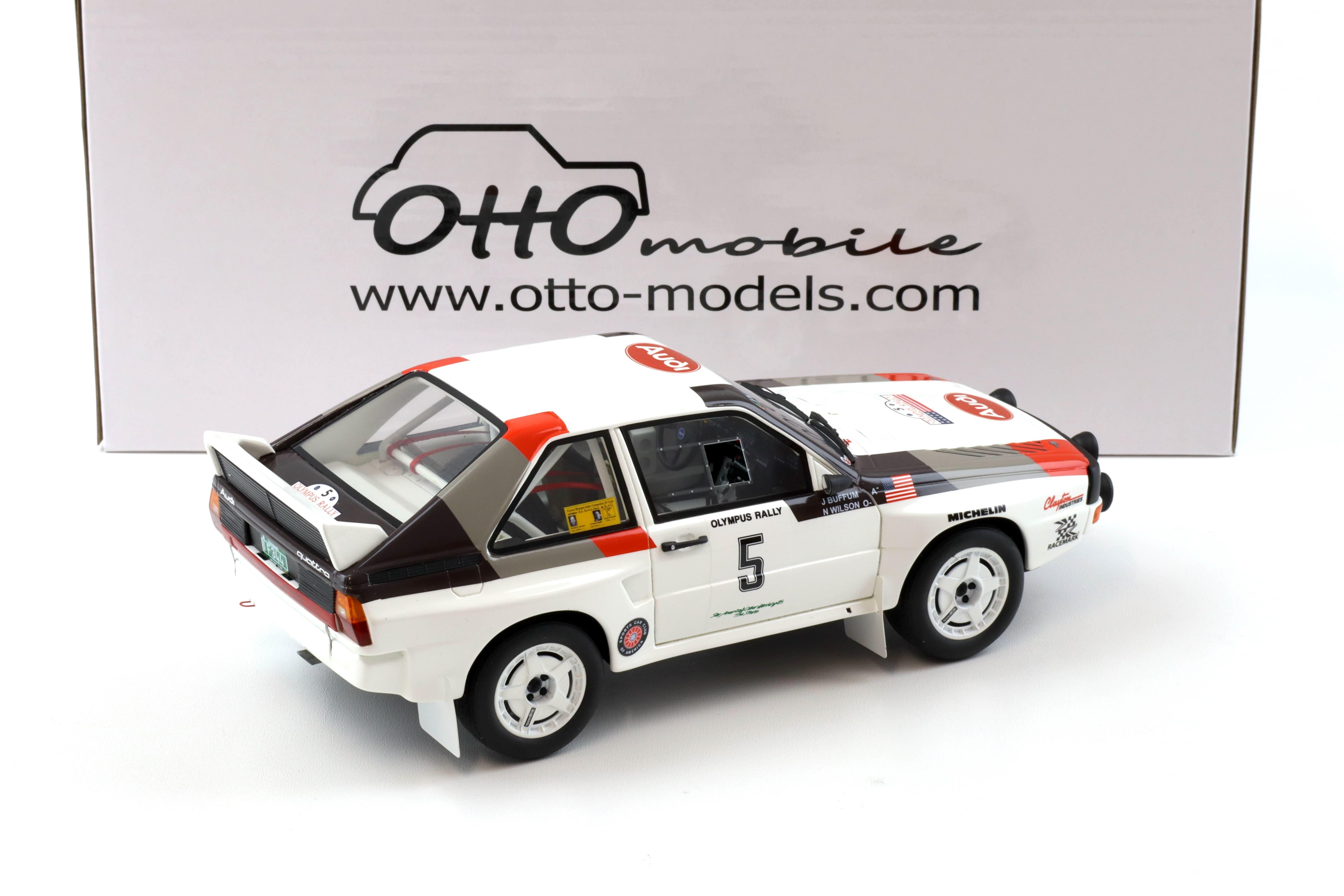 1:18 OTTO mobile OT1159 Audi Sport Quattro Rally Olympus 1986 Buffum #5
