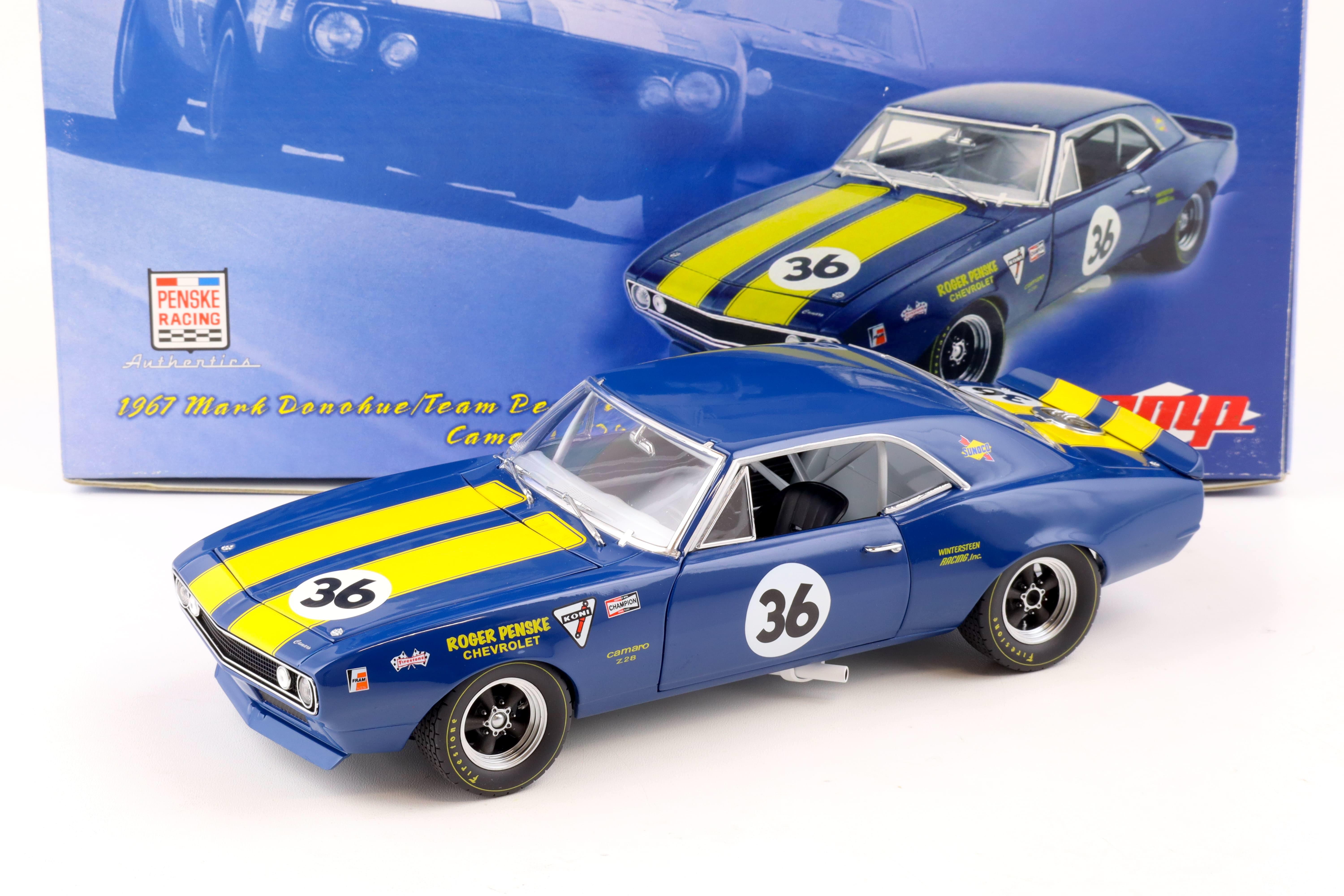 1:18 GMP 1967 Chevrolet Camaro Z28 Penske Mark Donohue #36 blue/ yellow