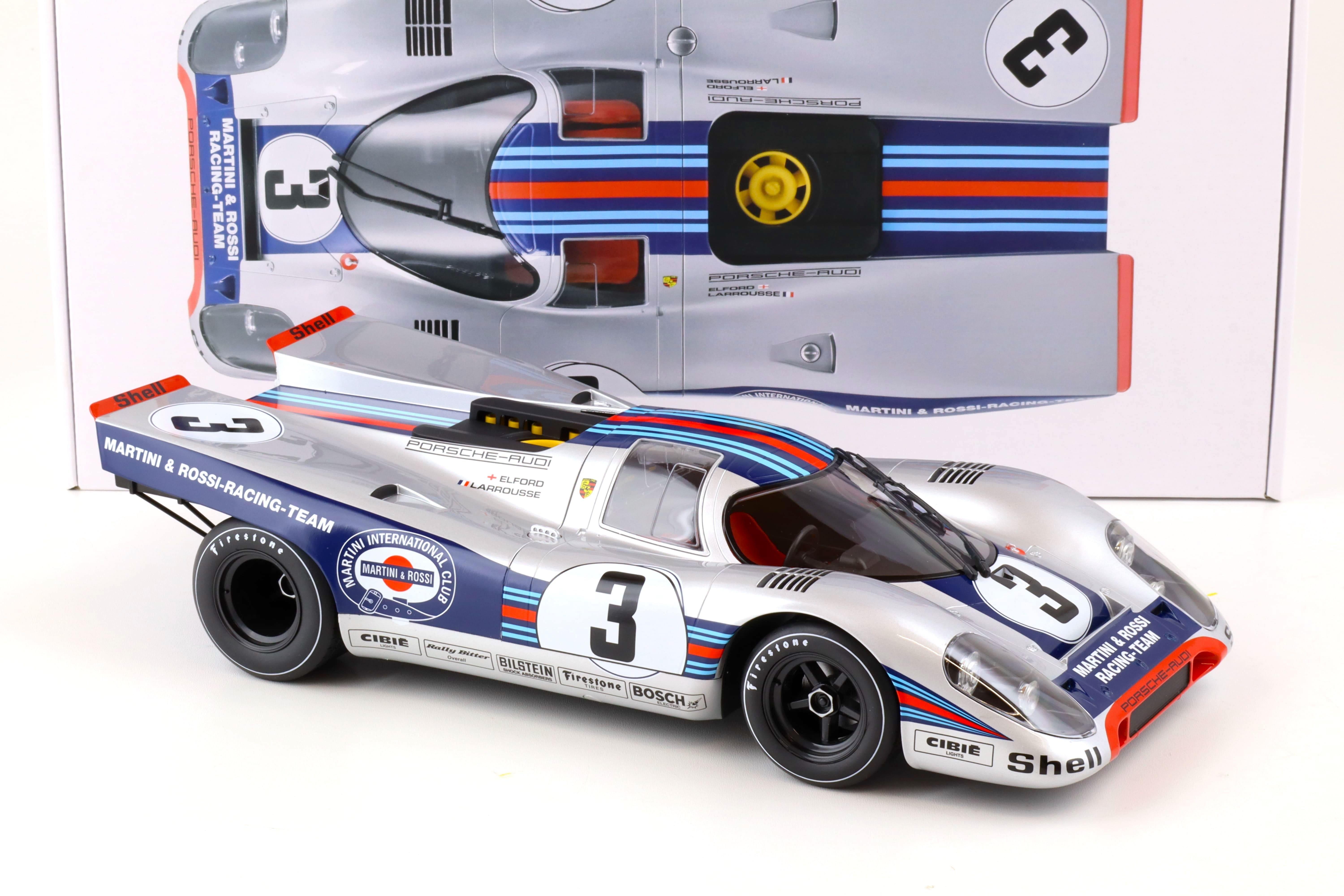 1:12 Norev Porsche 917K Winner 12h Sebring 1971 Elford/ Larrousse #3 Martini Racing 127503