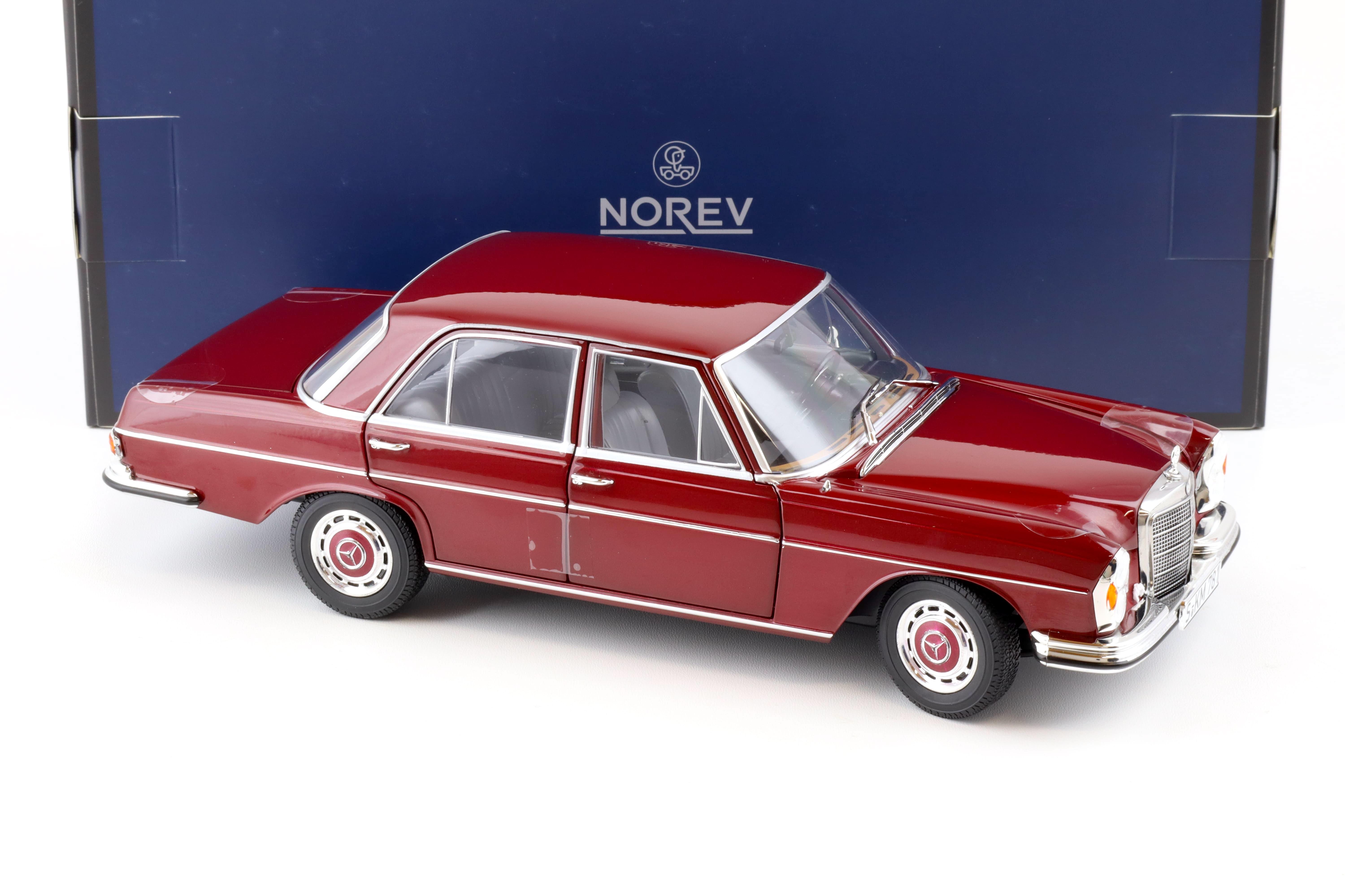 1:18 Norev Mercedes 280 SE Limousine 1968 red metallic - Limited 200 pcs.