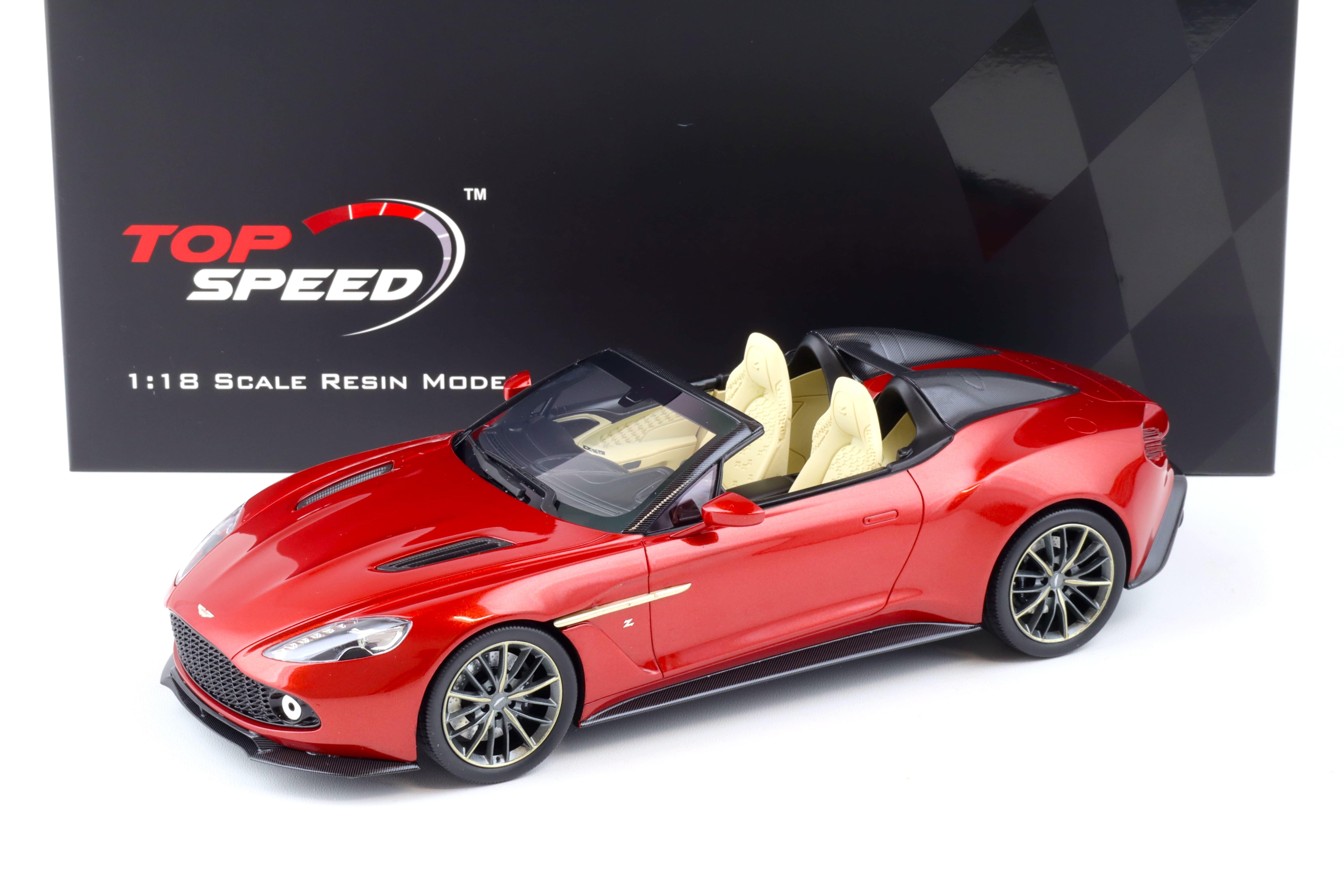 1:18 Top Speed Aston Martin Vanquish Zagato Speedster Lava red TS0233