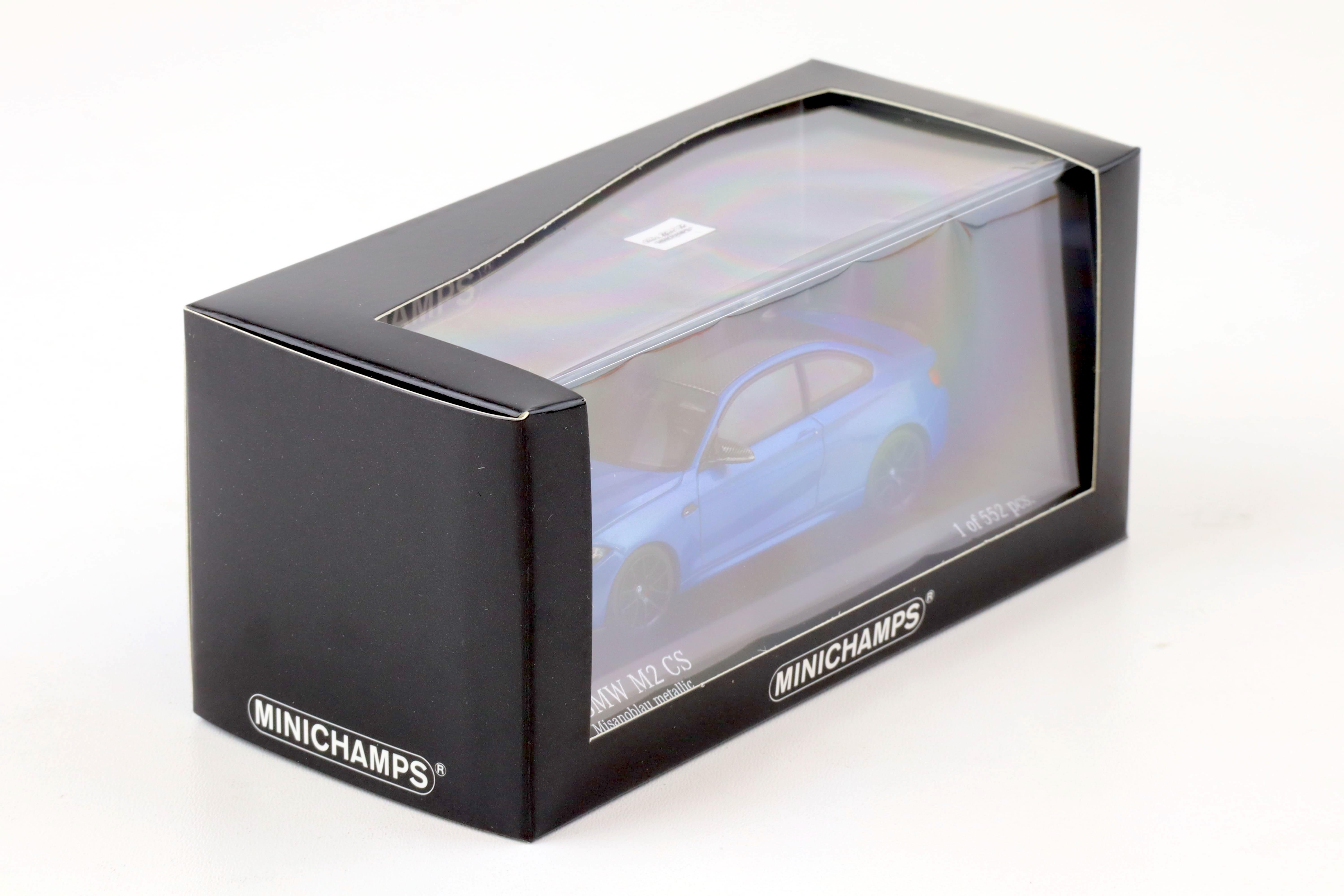 1:43 Minichamps BMW M2 CS Coupe Misano blue/ black wheels 2020