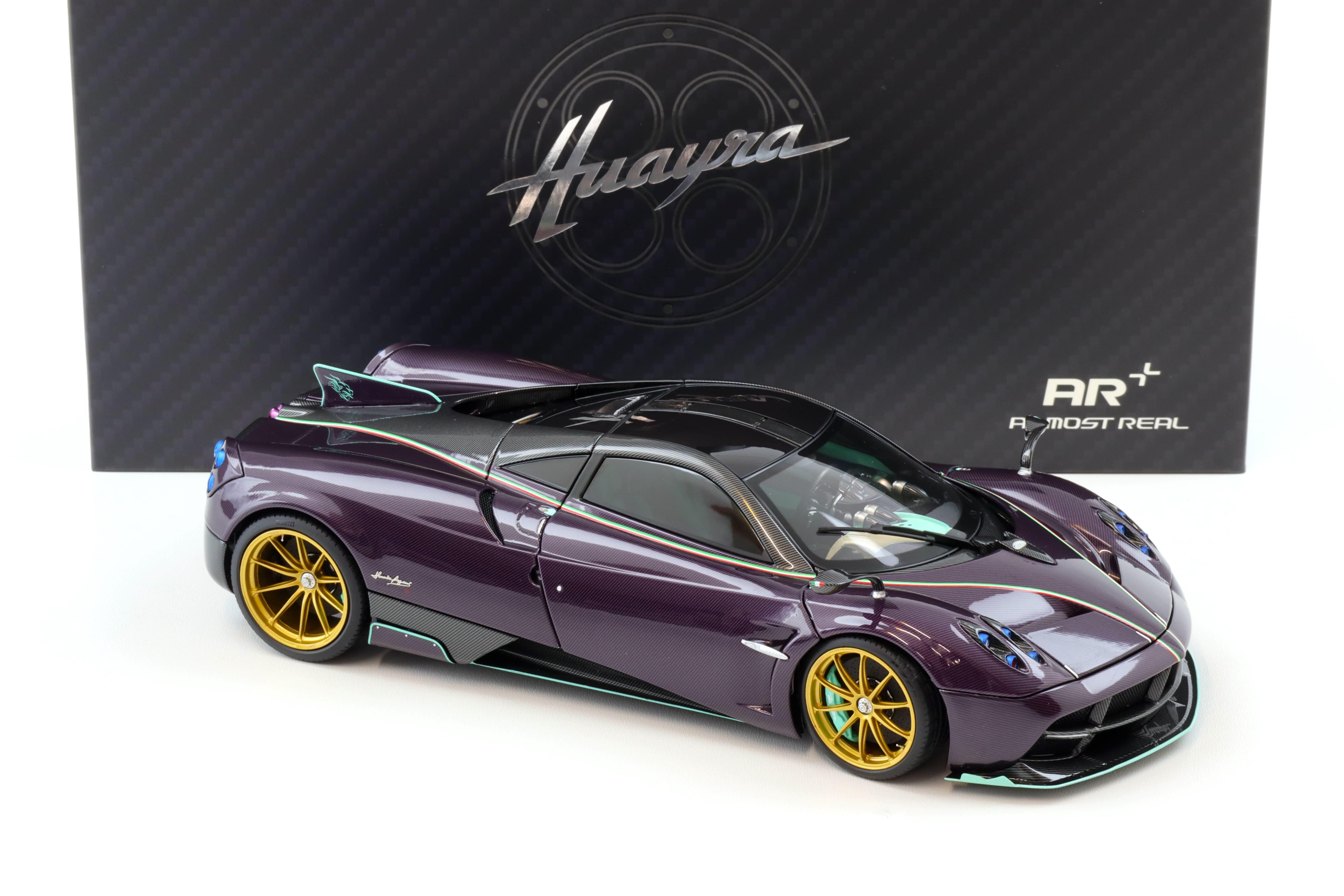 1:18 Almost Real Pagani Huayra Dinastia Yazi purple Carbon/ turquoise 2016 