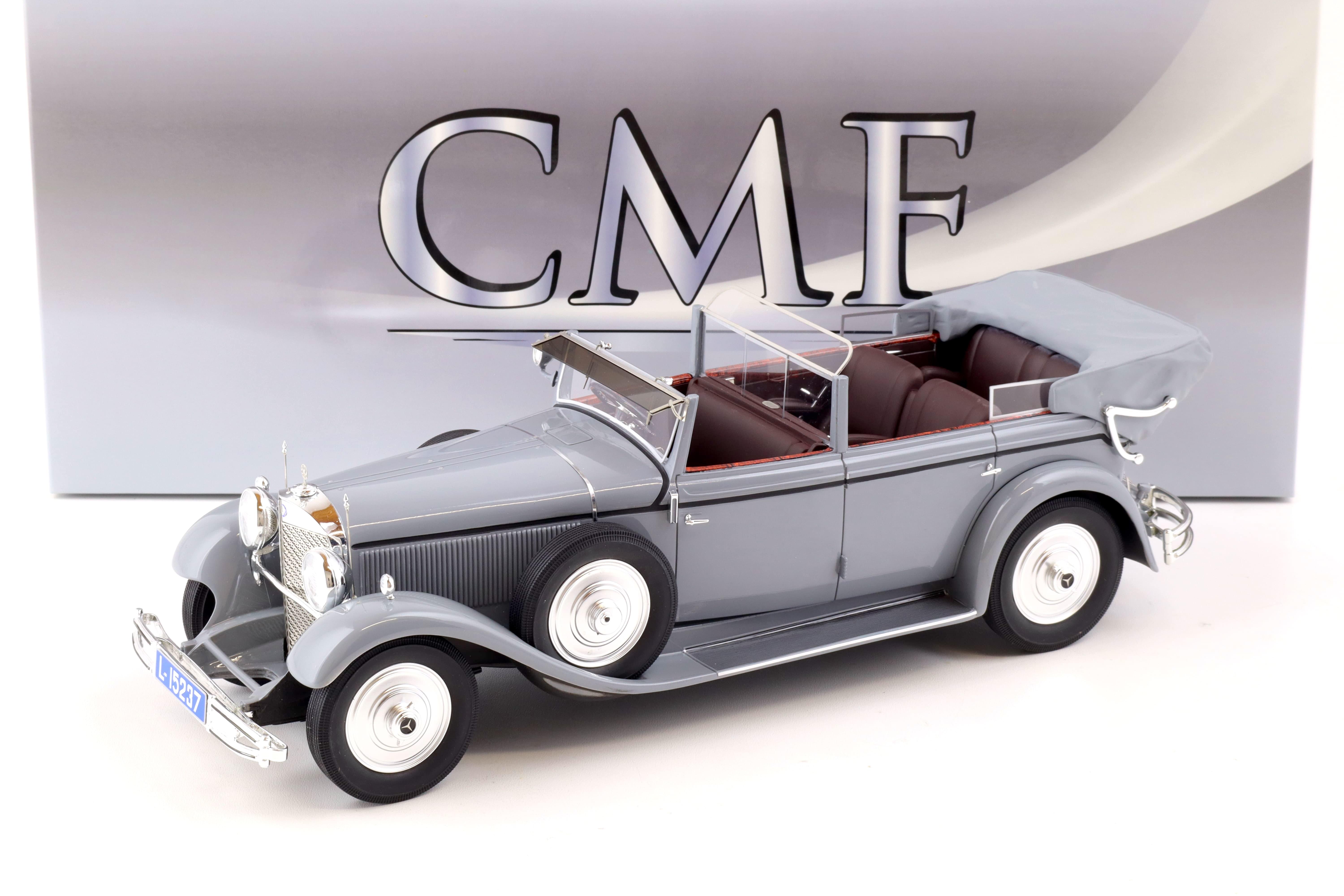 1:18 CMF Mercedes 770K Cabriolet Kaiser Wilhelm II grey RHD 1931 CMF18071