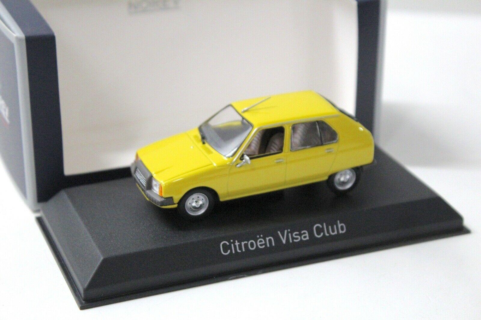 Miniature Citroën Visa Club 1979 Jaune - Échelle 1/43 Par Norev - Boîte D'origine - Très Bon état (occasion)