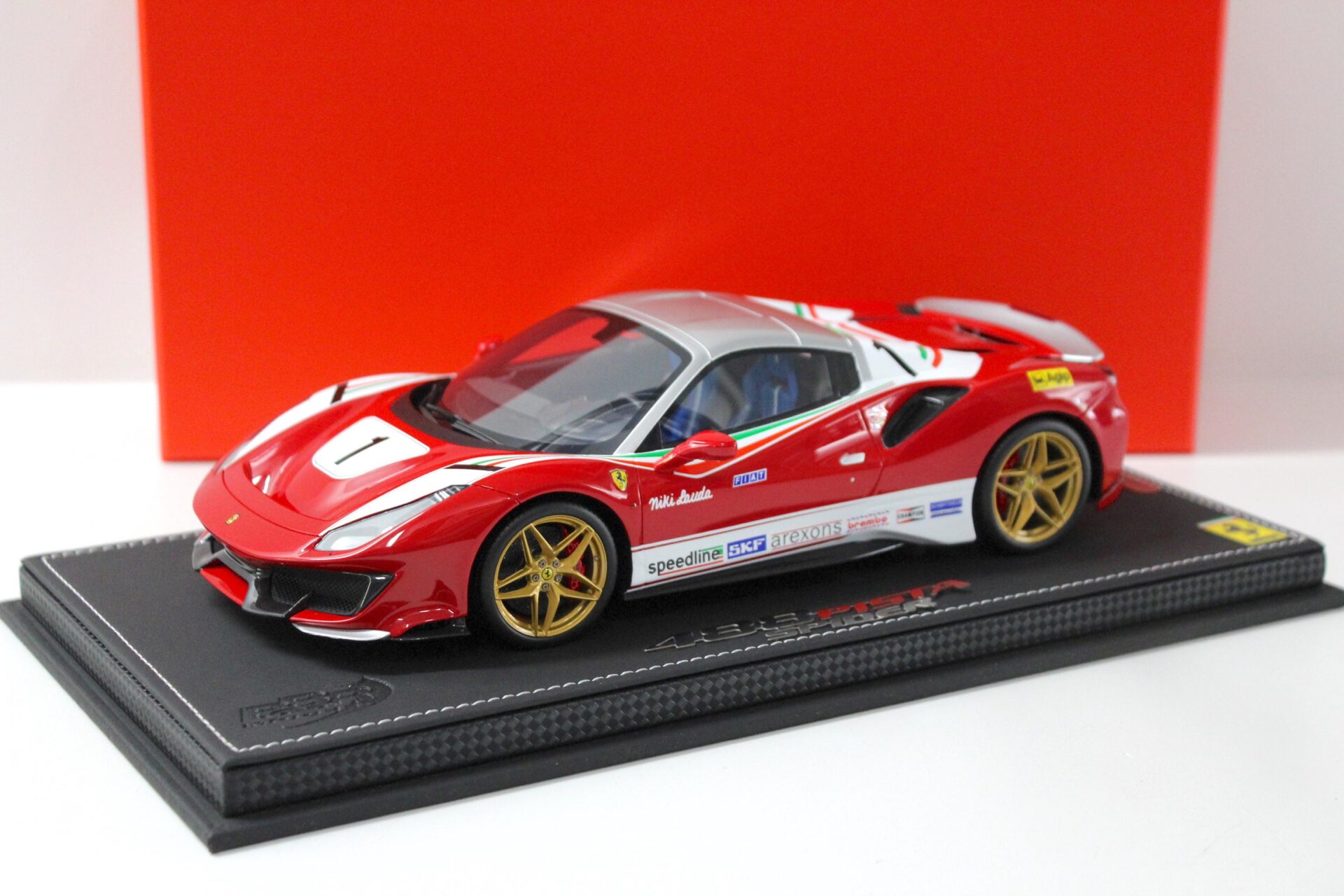 1/43 BBR Ferrari 488 Pista PILOTI premium Rosso Corsa Met. Limited 20 Pcs. EUR 200,00 - FR