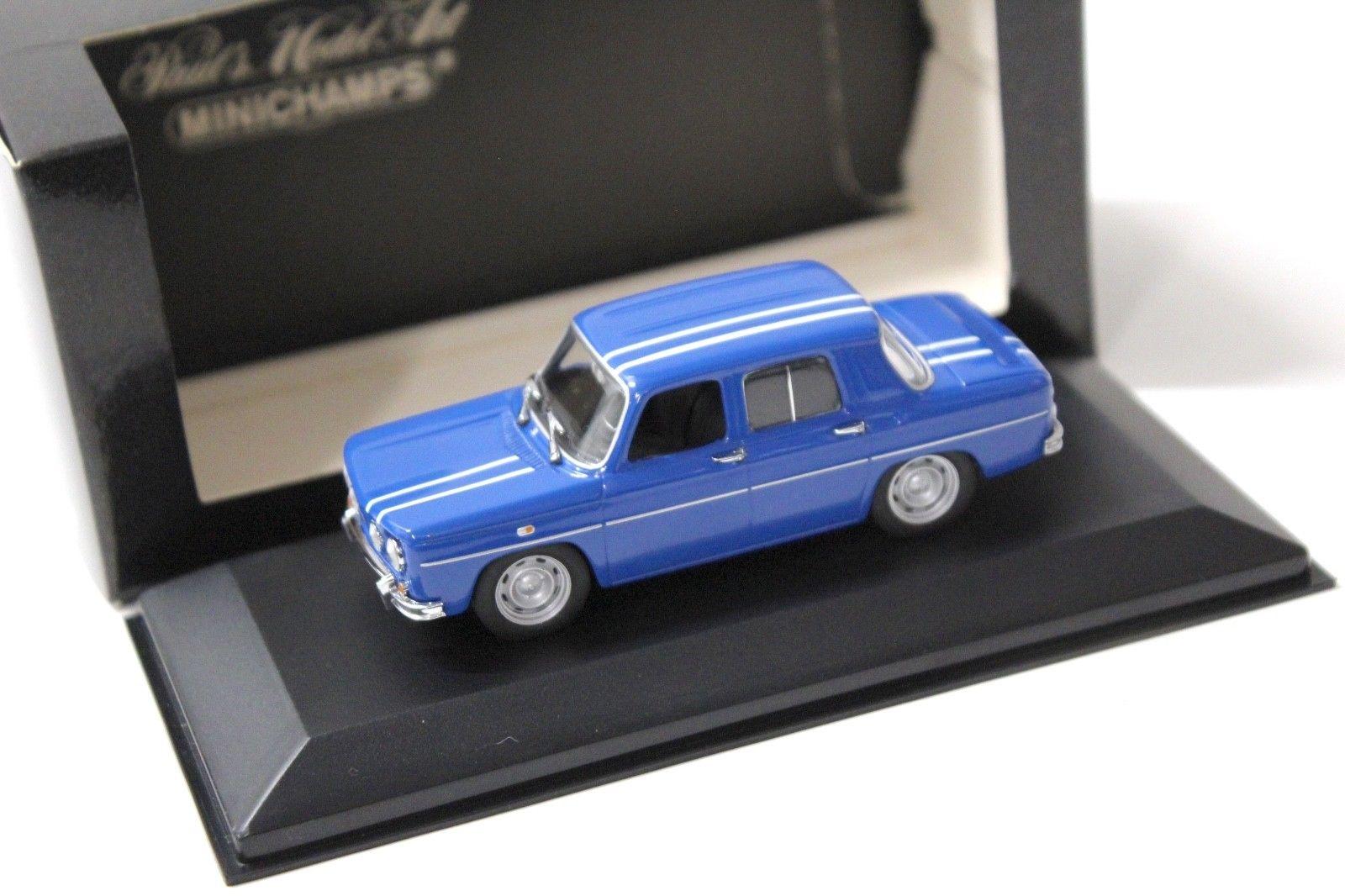 SOLIDO 1/18 RENAULT 8 Gordini French Blue + Case Diecast Scale Model
