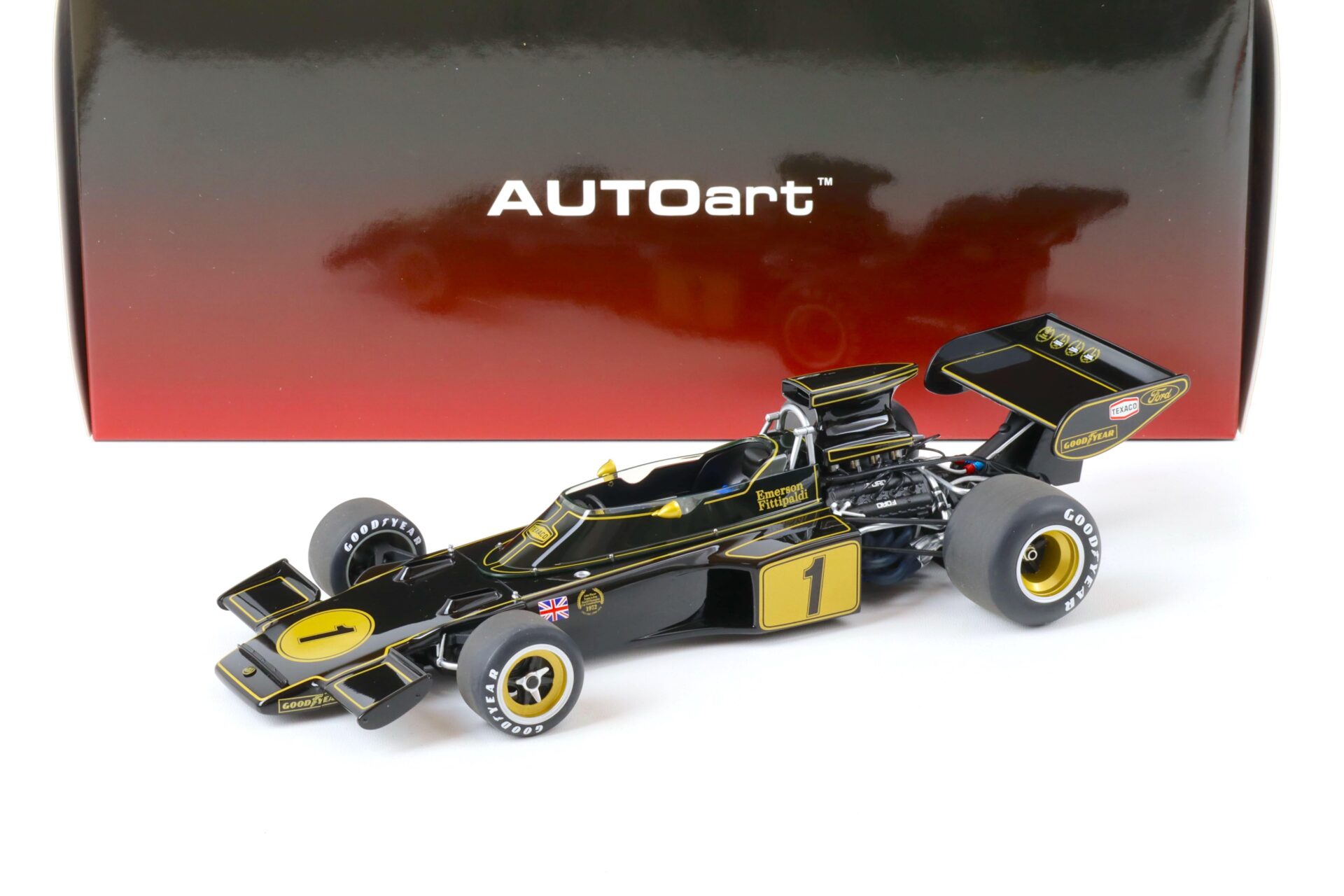 ミニカー AUTOart TEAM LOTUS TYPE 72E 1973 1:18 AUTOart Team Lotus Type 72E Grand Prix GP 1973 Emerson