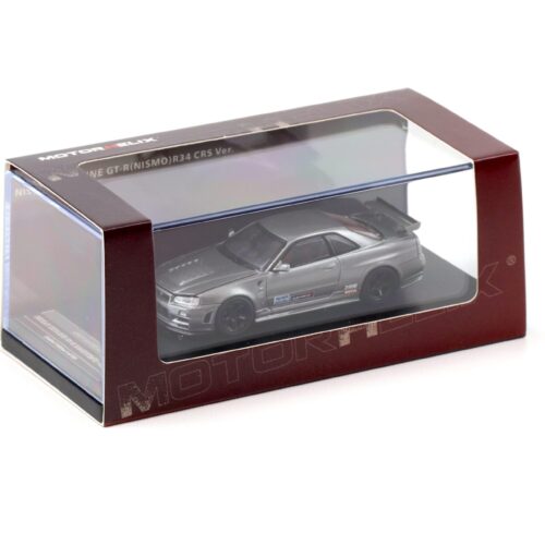 1:64 Motorhelix Nissan Skyline GT-R R34 Nismo CRS Gun metallic M63422B
