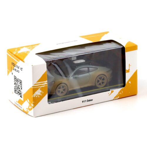 1:43 Spark Porsche 911 (992) Dakar AHEAD Sombra verde Versión sucia WAP DEALER - Imagen 3