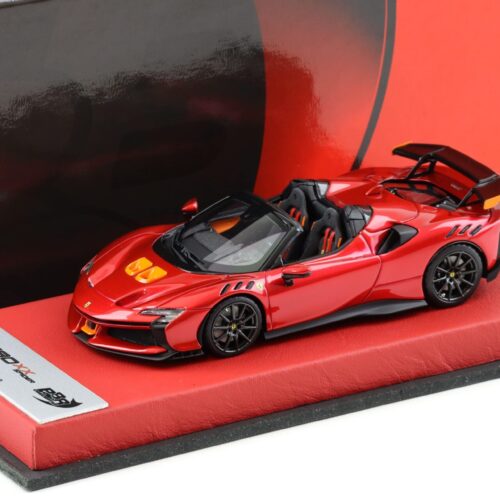 1:43 BBR Ferrari SF90XX Spider Rosso Fuoco with leather base - Limited 10 pcs.