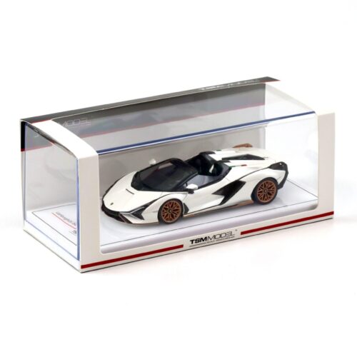 1:43 TSM Model Lamborghini Sian Roadster Bianco Asopo TSM430832