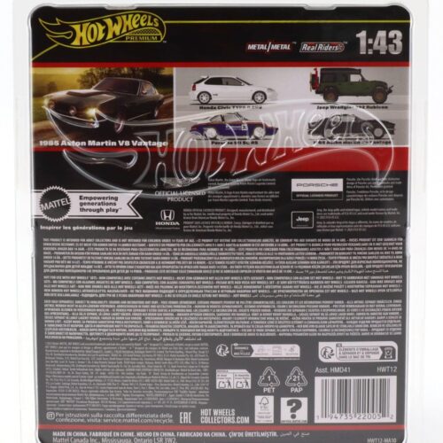 1:43 Hot Wheels Premium 2025 Real Riders HWT12 Aston Martin V8 Vantage 1985 grey