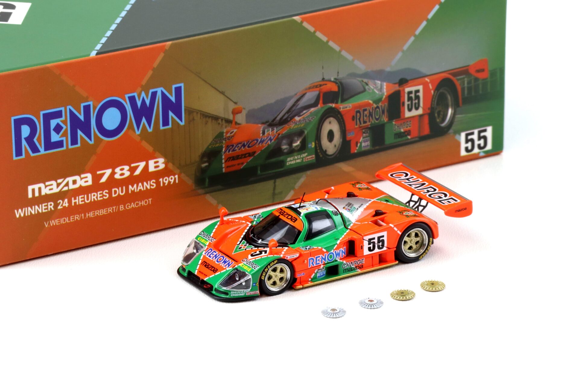 1:64 Motorhelix 64Professer Mazda 787B Winner 24h Le Mans 1991 #55 Weidler/ Herbert