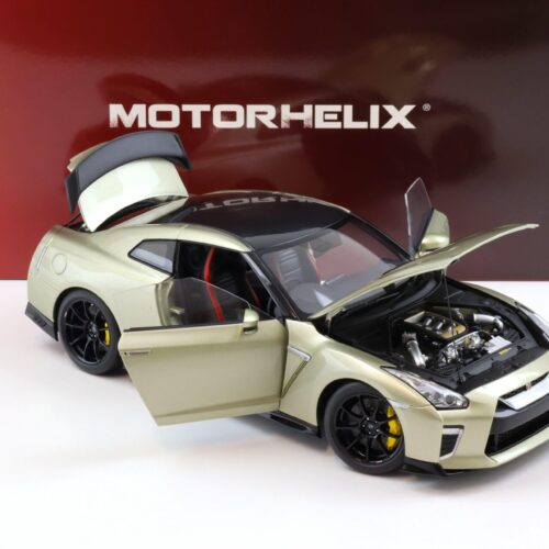 1:18 Motorhelix Nissan GT-R R35 Track Edition by NISMO T-Spec 2022 Millennium Jade