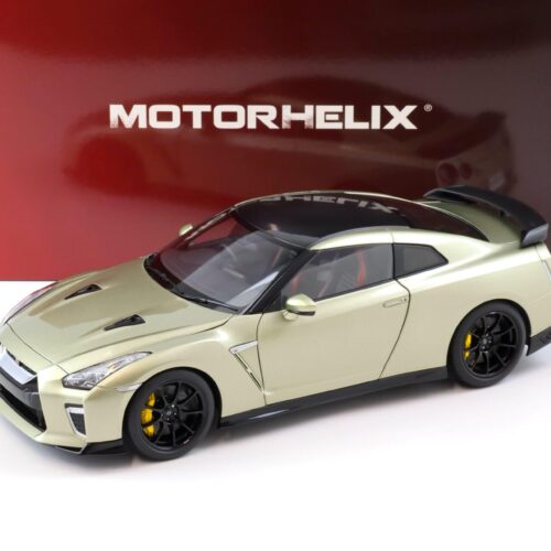 1:18 Motorhelix Nissan GT-R R35 Track Edition by NISMO T-Spec 2022 Millennium Jade