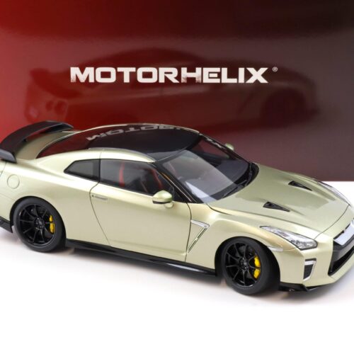 1:18 Motorhelix Nissan GT-R R35 Track Edition by NISMO T-Spec 2022 Millennium Jade
