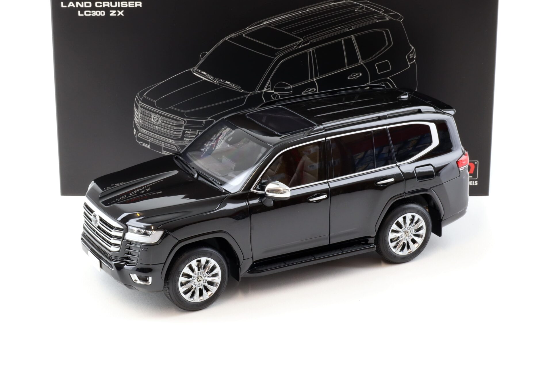 1:18 LCD Models Toyota Land Cruiser LC 300 ZX black LCD18013-ZX-BL